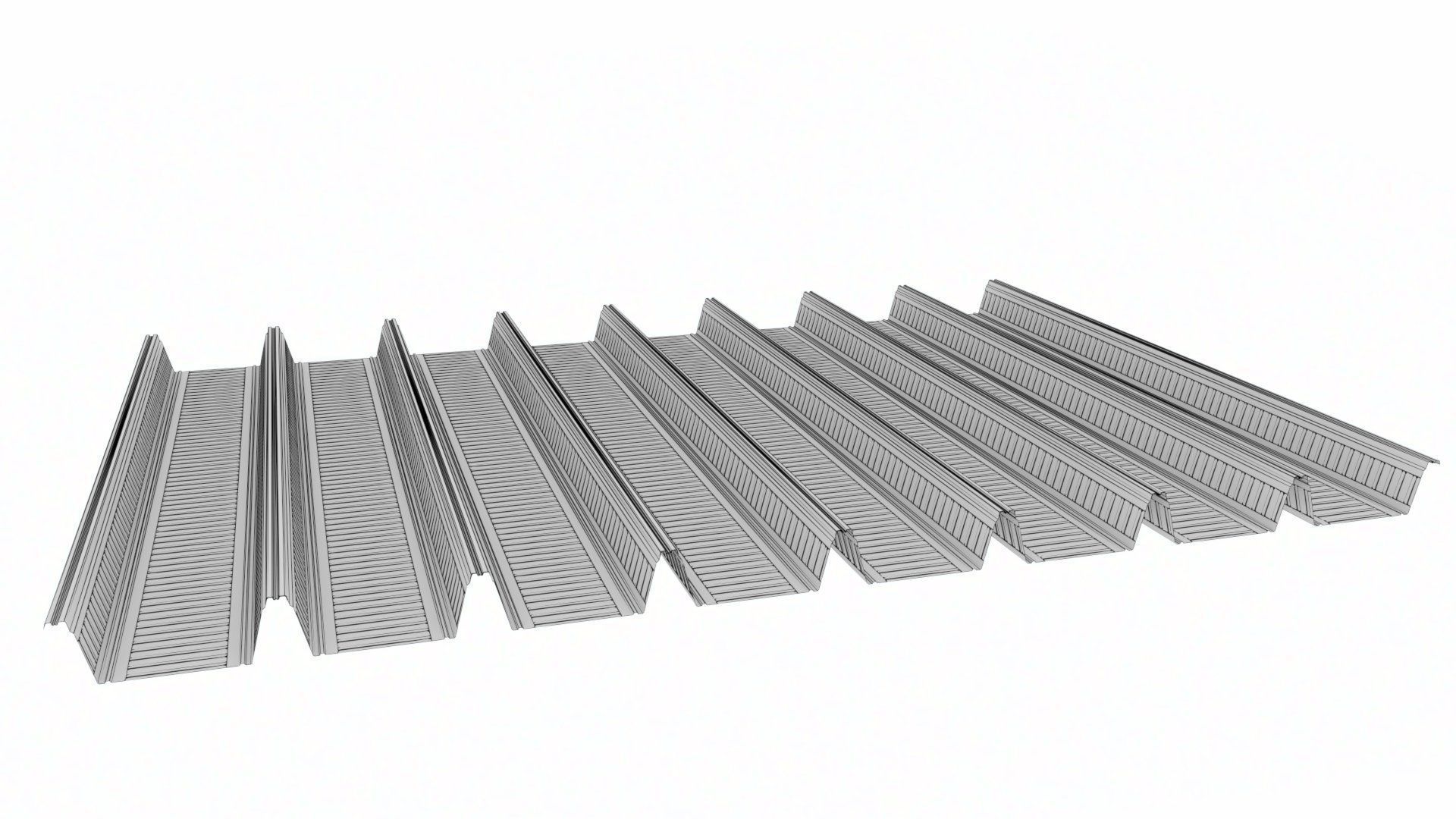 Composite Metal Deck Flooring 3D model_26