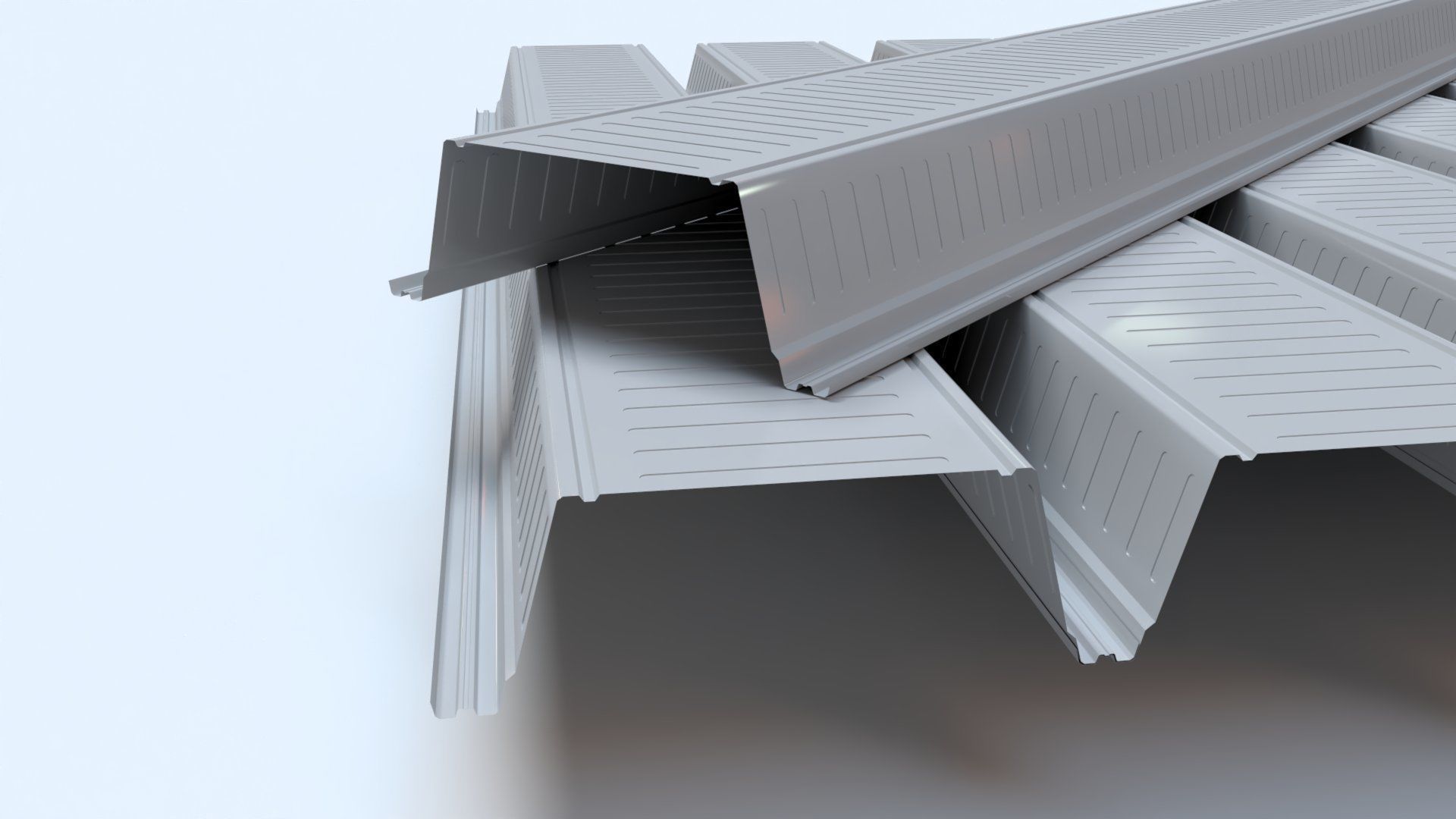 Composite Metal Deck Flooring 3D model_5