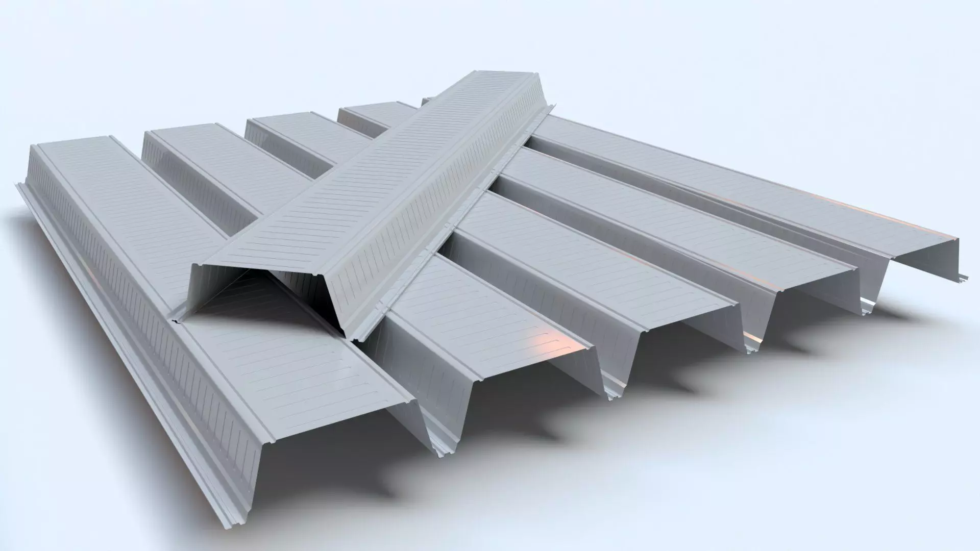 Composite Metal Deck Flooring 3D model_0