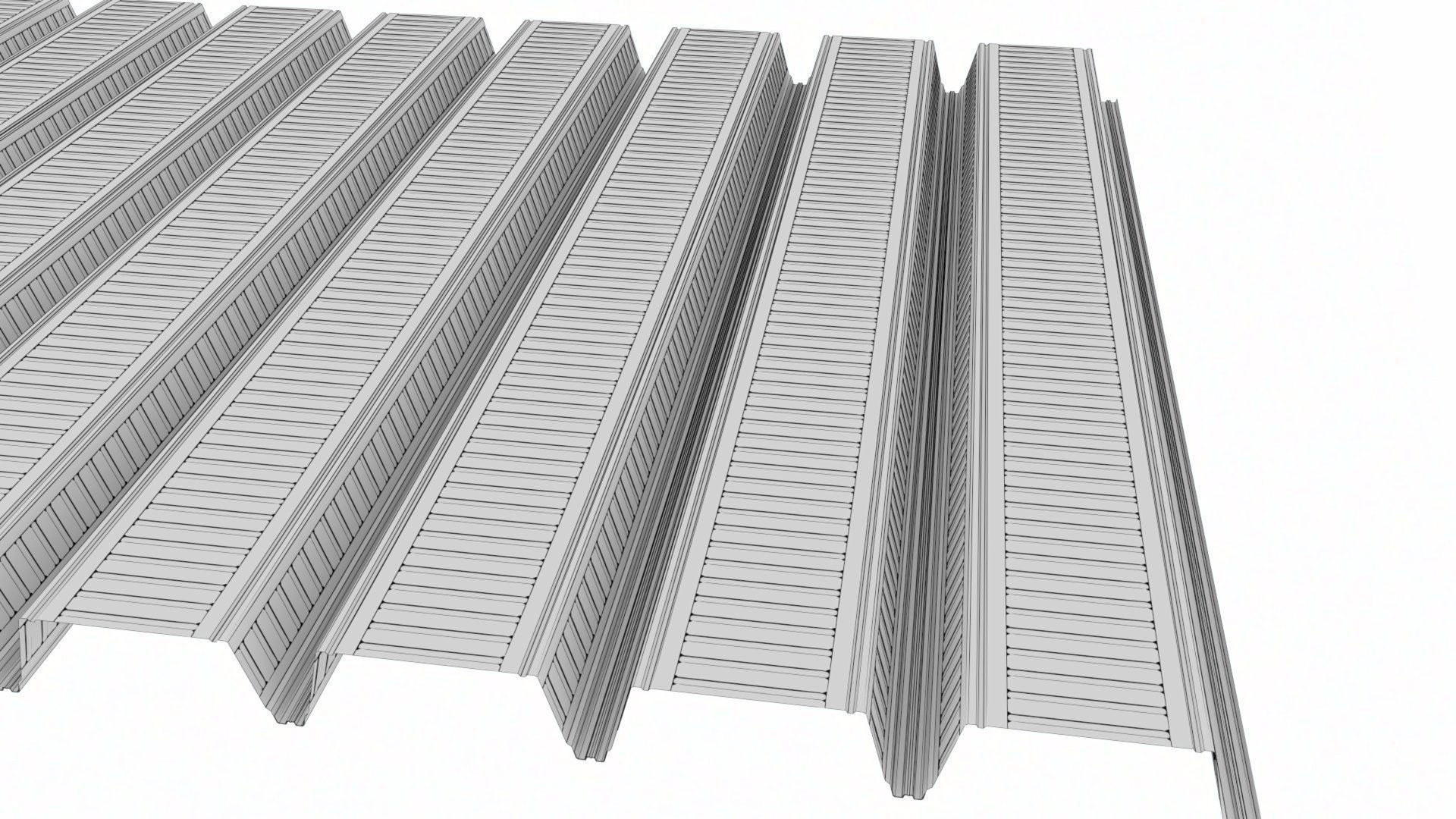 Composite Metal Deck Flooring 3D model_19