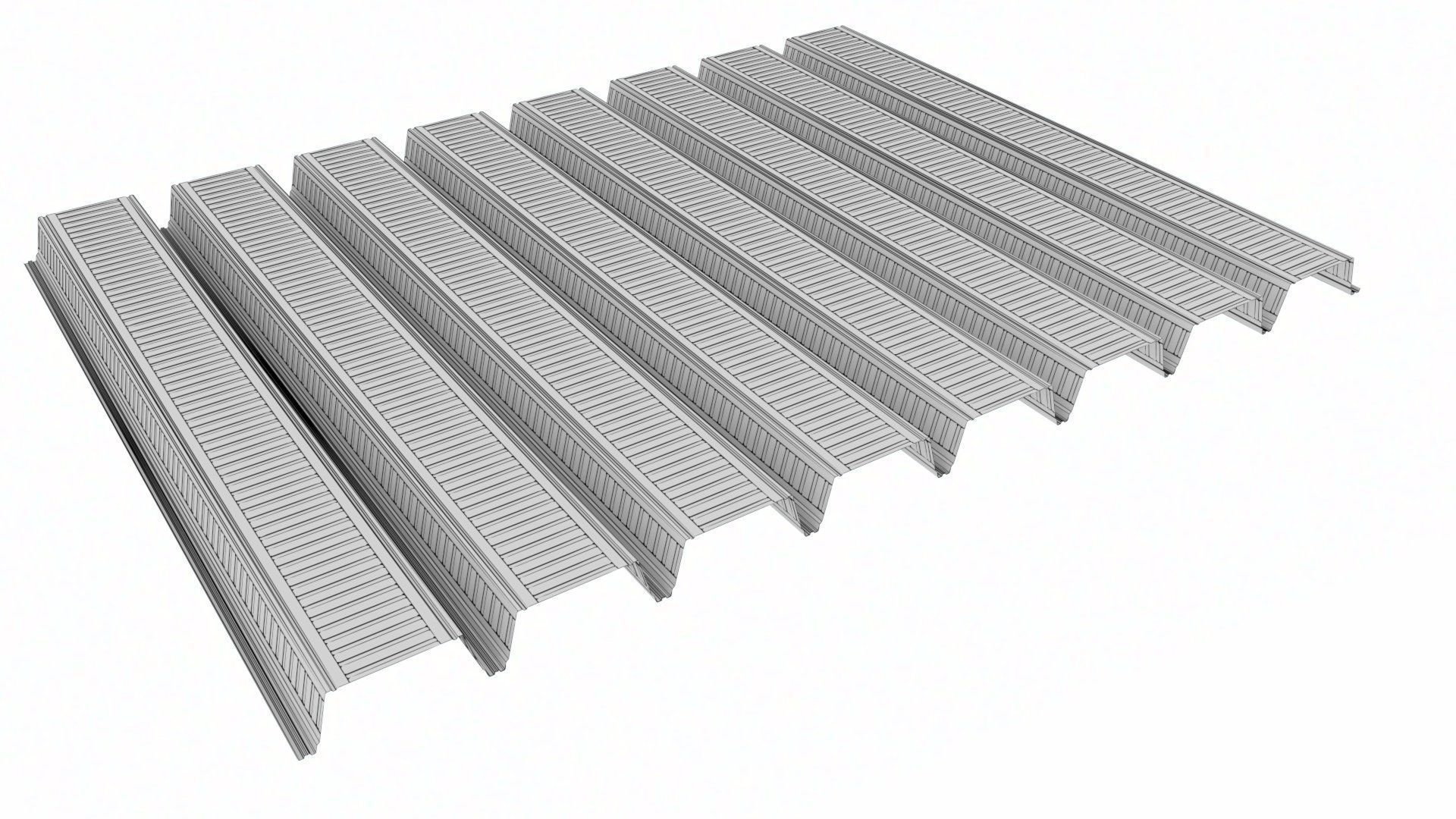 Composite Metal Deck Flooring 3D model_16