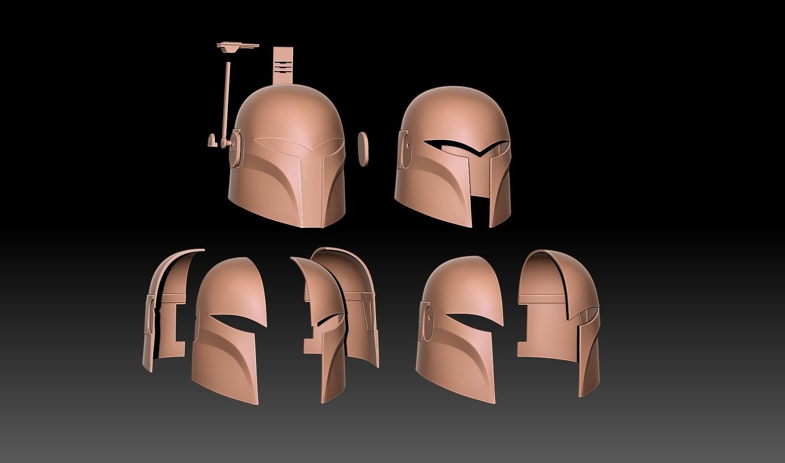 SABINE WREN HELMET FROM AHSOKA 1to1 SCALE 3D print model_6