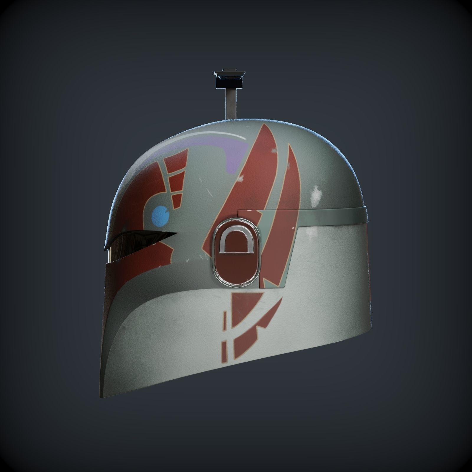 SABINE WREN HELMET FROM AHSOKA 1to1 SCALE 3D print model_13