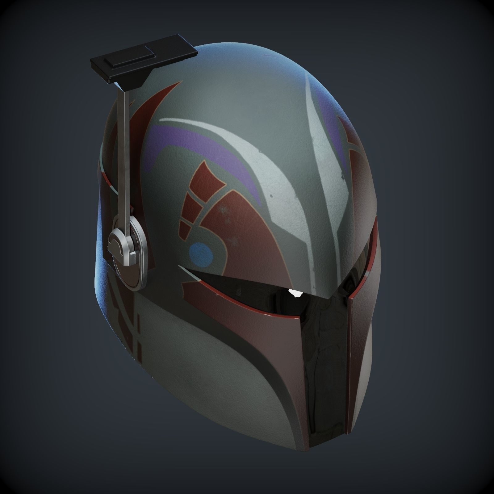 SABINE WREN HELMET FROM AHSOKA 1to1 SCALE 3D print model_14