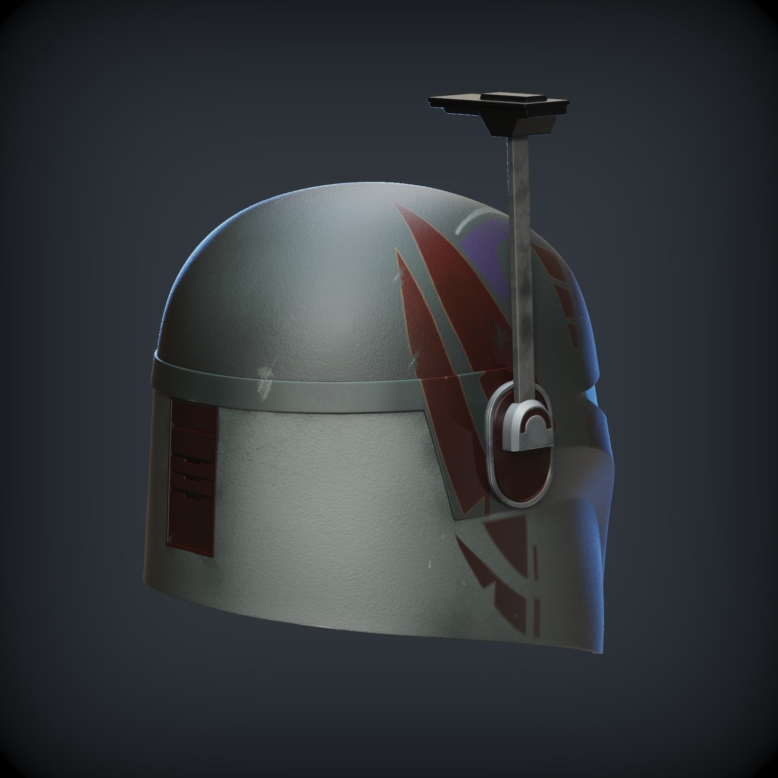 SABINE WREN HELMET FROM AHSOKA 1to1 SCALE 3D print model_9