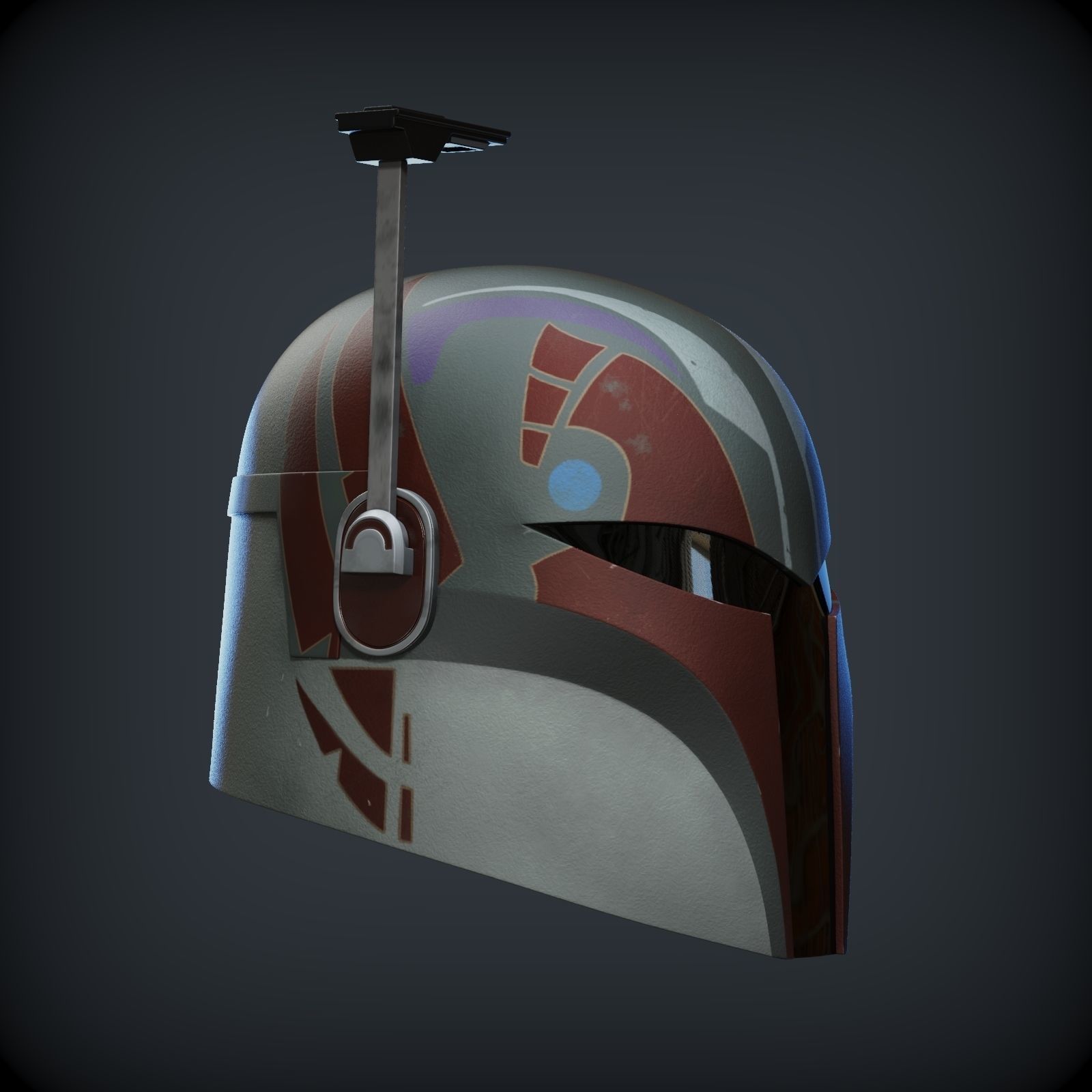 SABINE WREN HELMET FROM AHSOKA 1to1 SCALE 3D print model_7