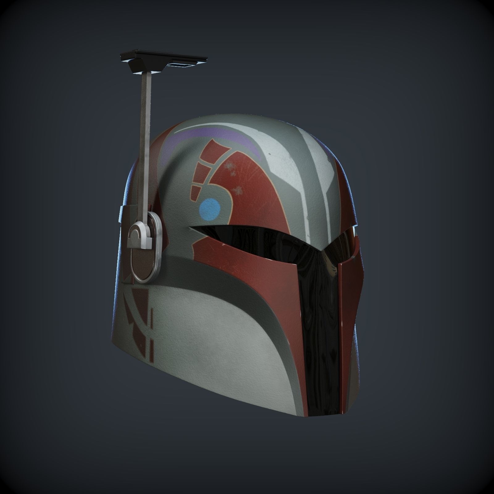 SABINE WREN HELMET FROM AHSOKA 1to1 SCALE 3D print model_16