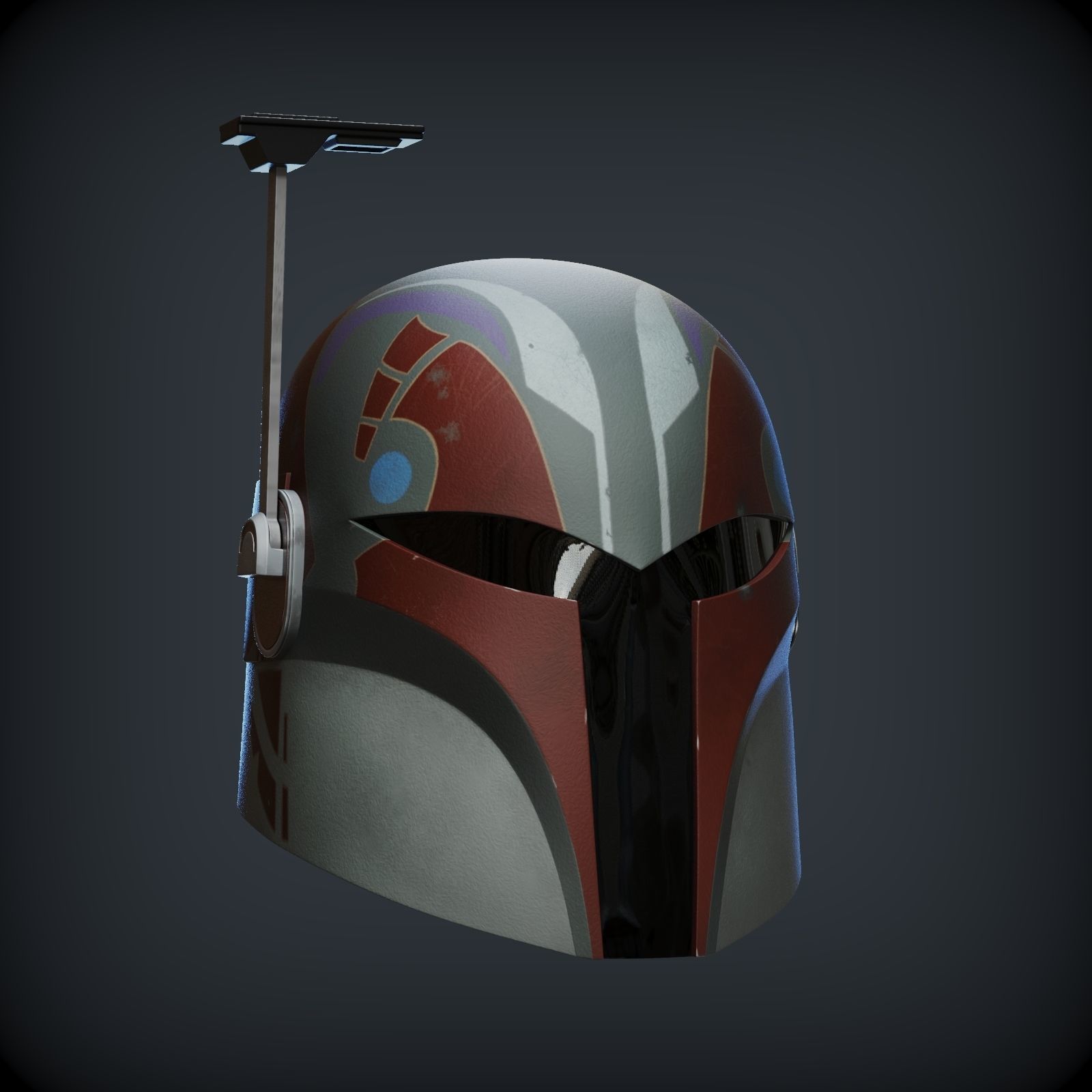 SABINE WREN HELMET FROM AHSOKA 1to1 SCALE 3D print model_1