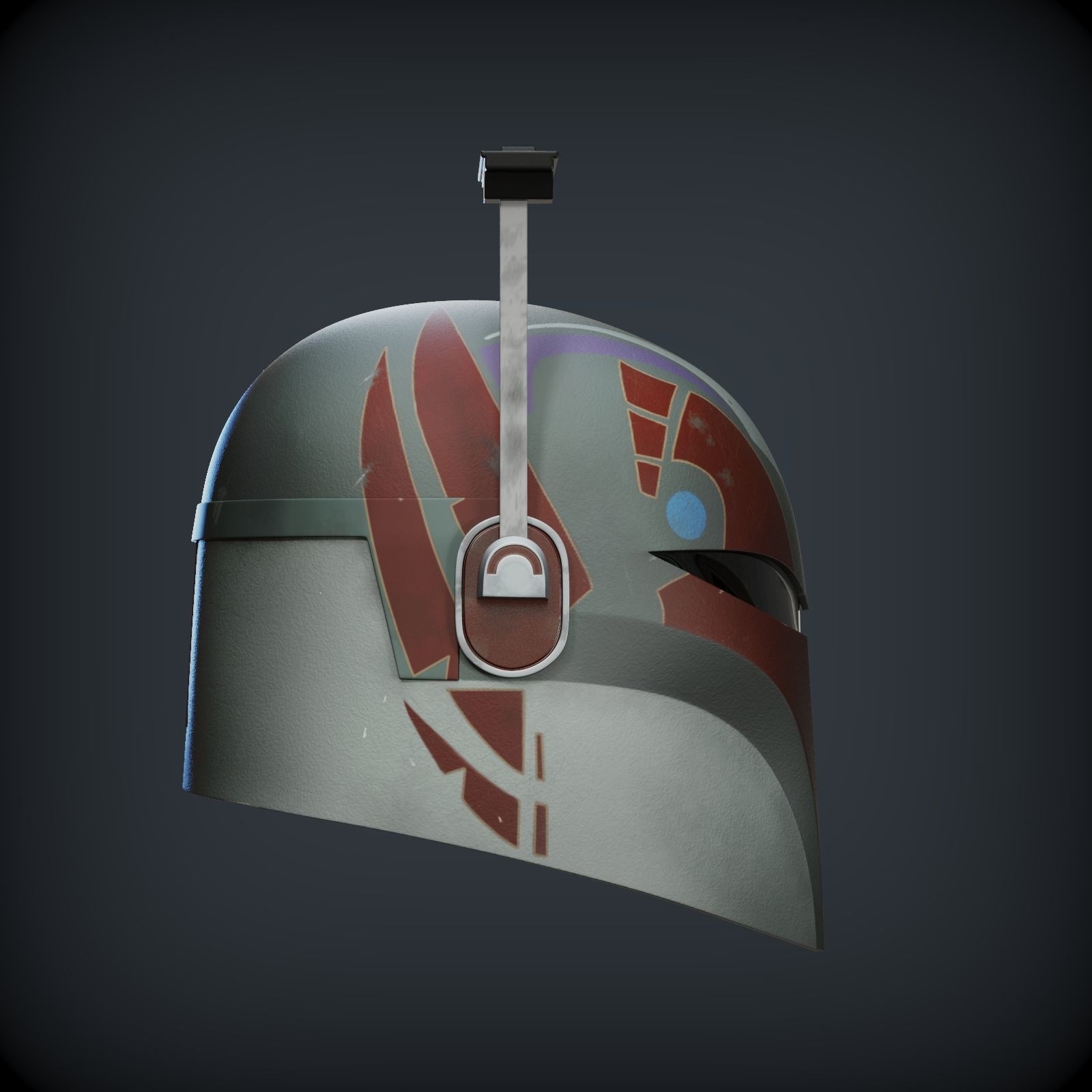 SABINE WREN HELMET FROM AHSOKA 1to1 SCALE 3D print model_12