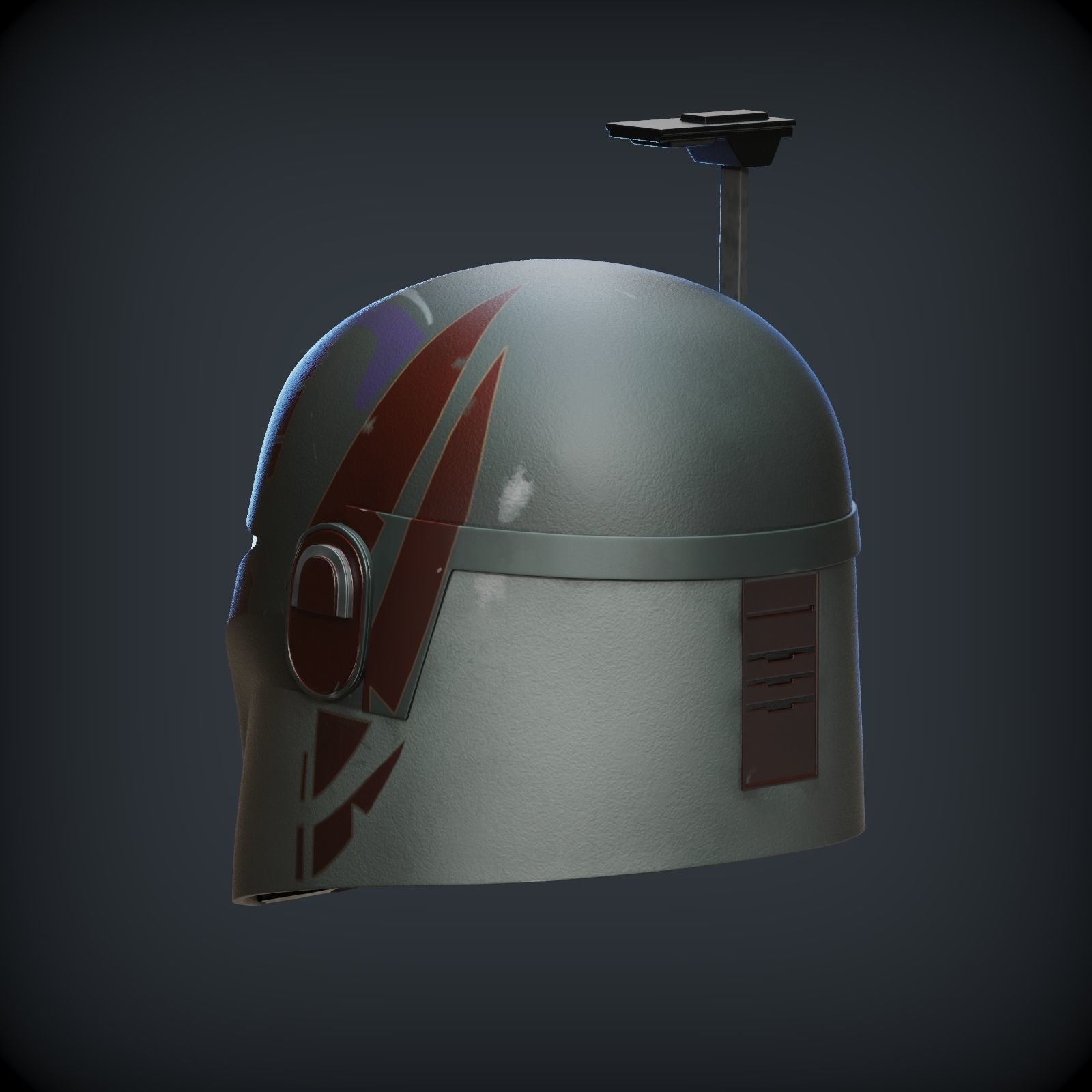 SABINE WREN HELMET FROM AHSOKA 1to1 SCALE 3D print model_10