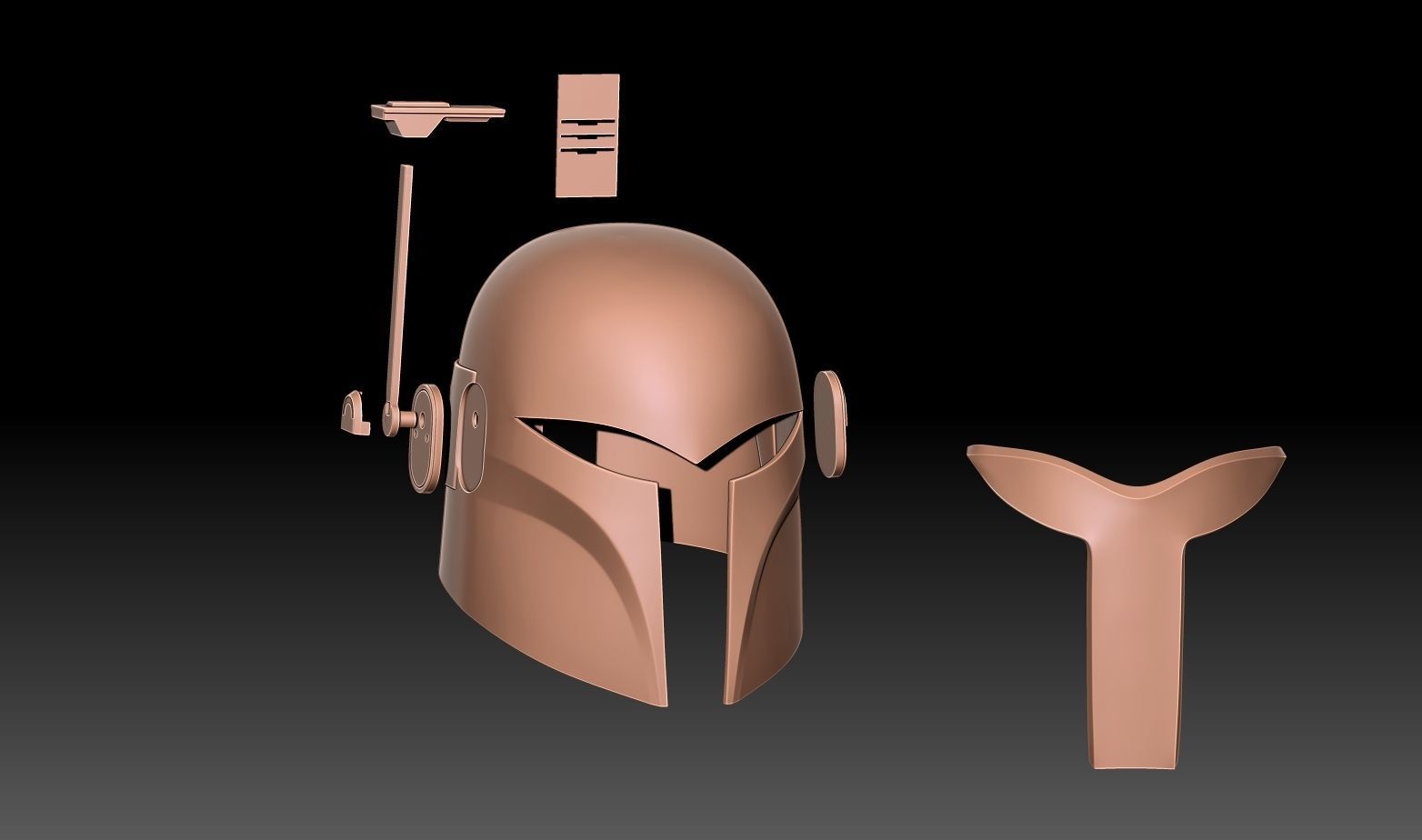 SABINE WREN HELMET FROM AHSOKA 1to1 SCALE 3D print model_8