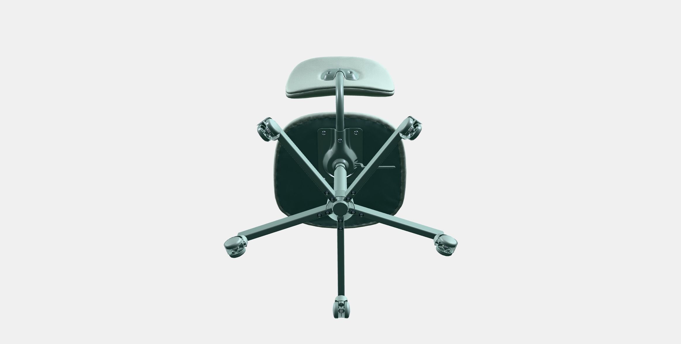 BLECKBERGET Swivel chair Low-poly 3D model_5
