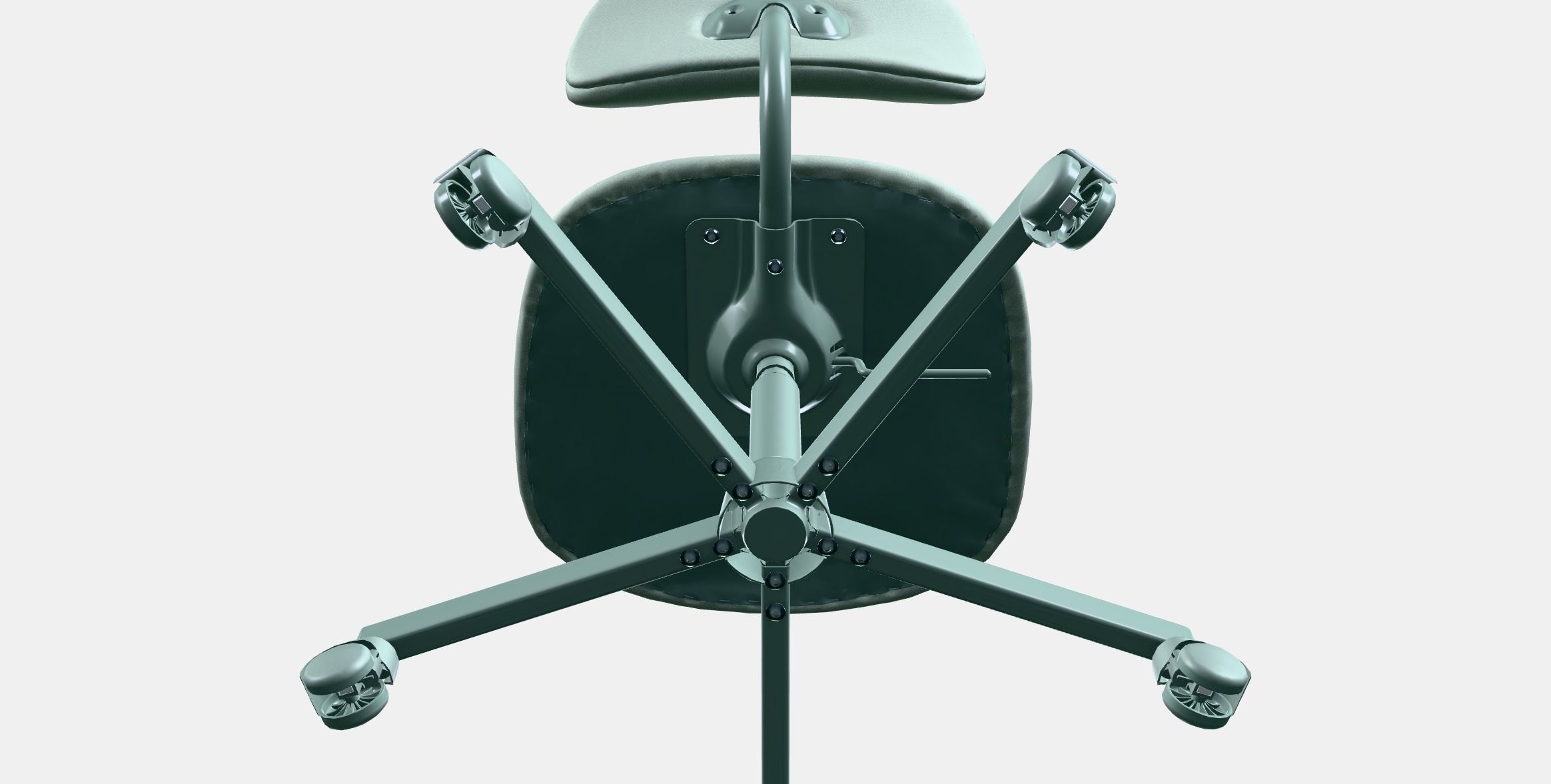 BLECKBERGET Swivel chair Low-poly 3D model_8