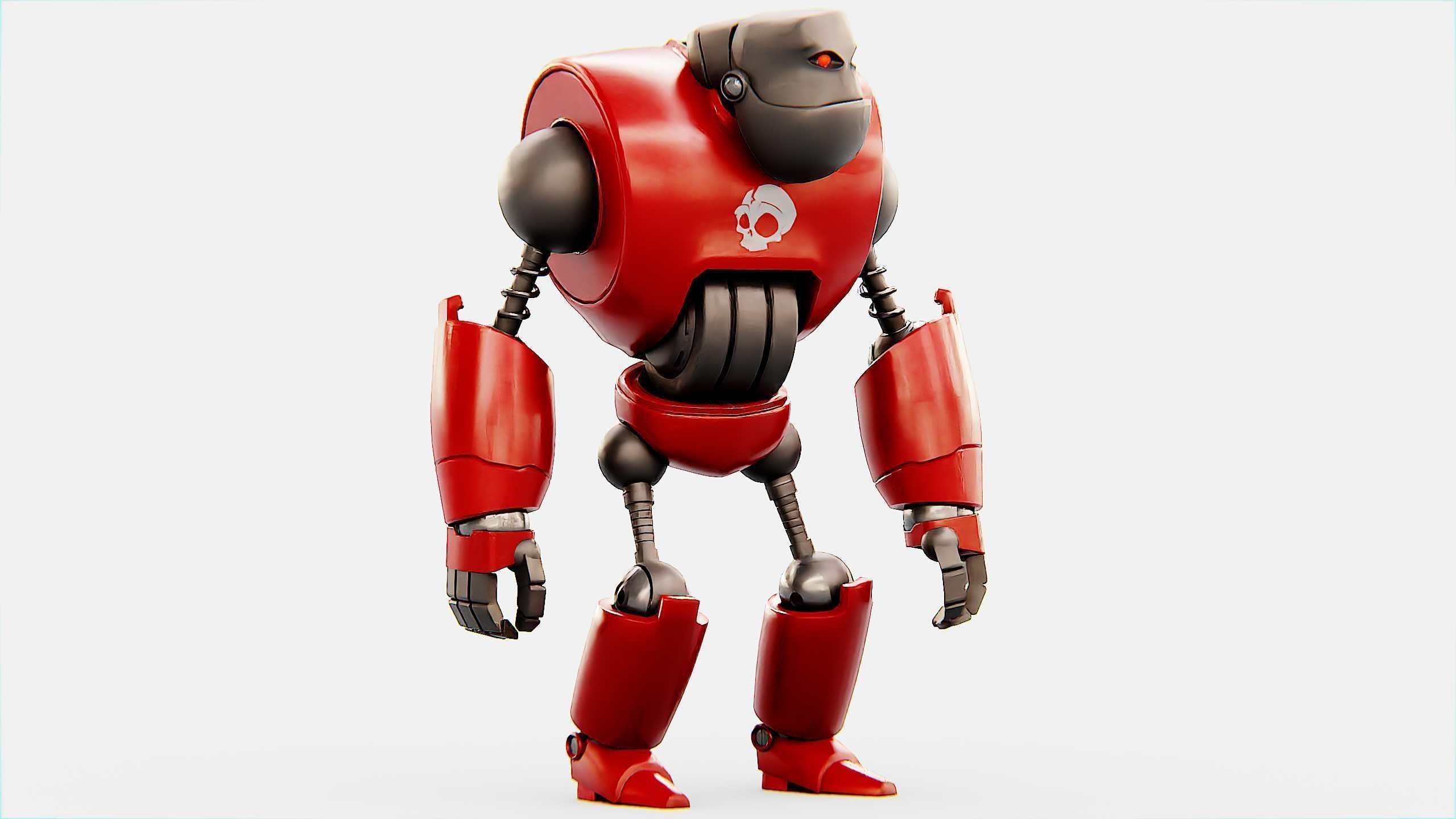 CRAZY FROG ROBOT Rigged for Unreal Engine - Unity - MIXAMO 3D model_2