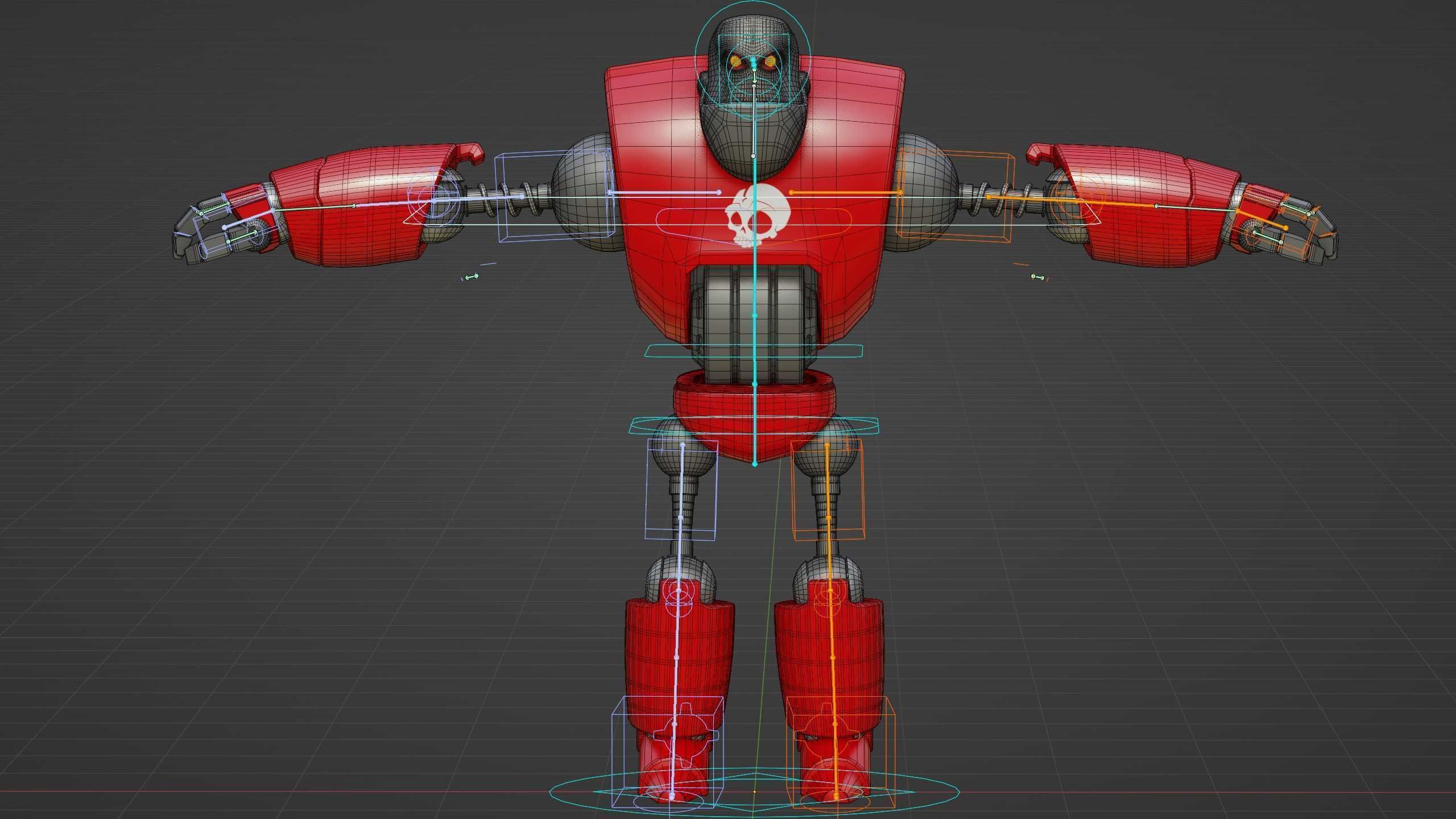 CRAZY FROG ROBOT Rigged for Unreal Engine - Unity - MIXAMO 3D model_39