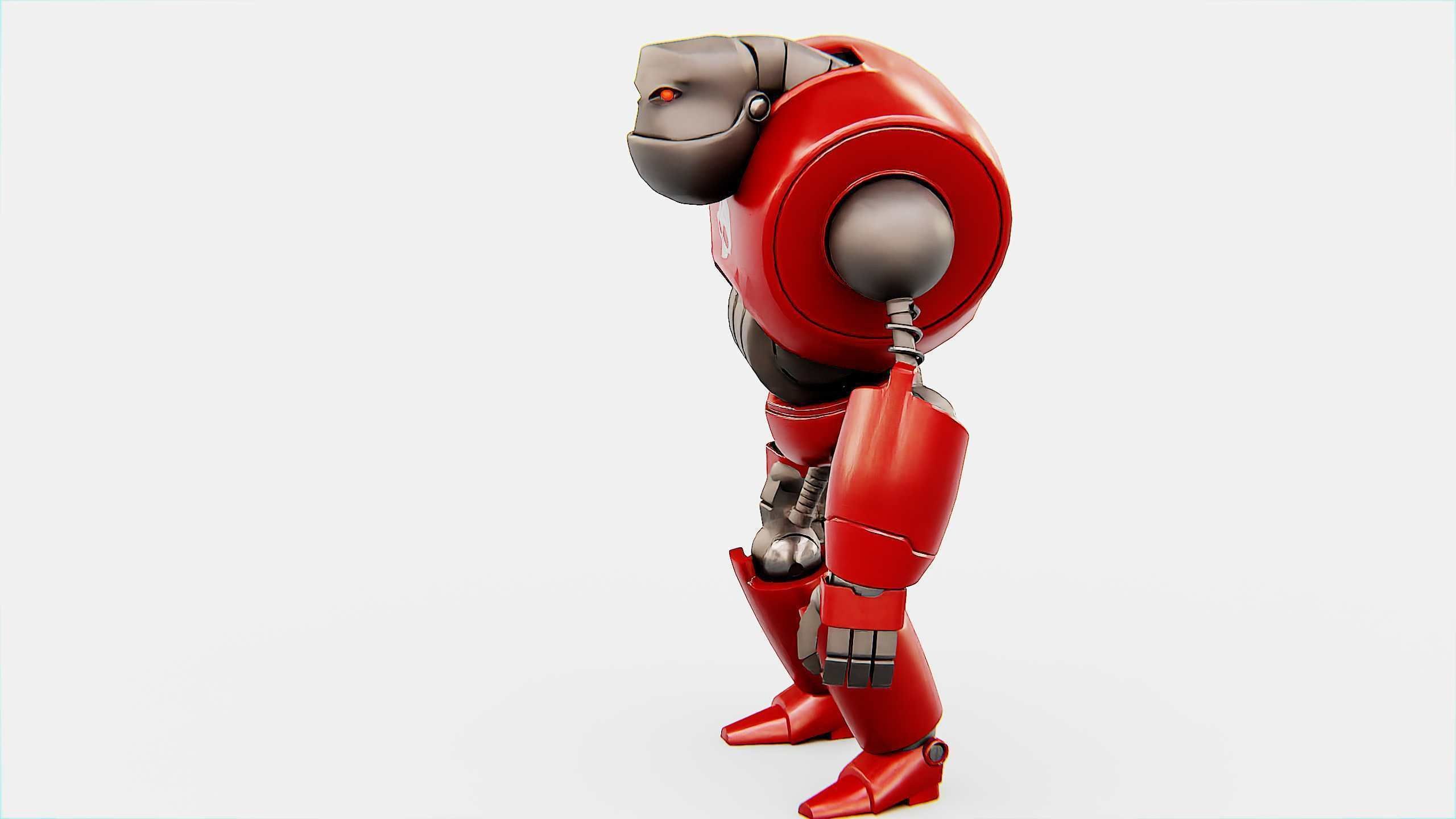 CRAZY FROG ROBOT Rigged for Unreal Engine - Unity - MIXAMO 3D model_17