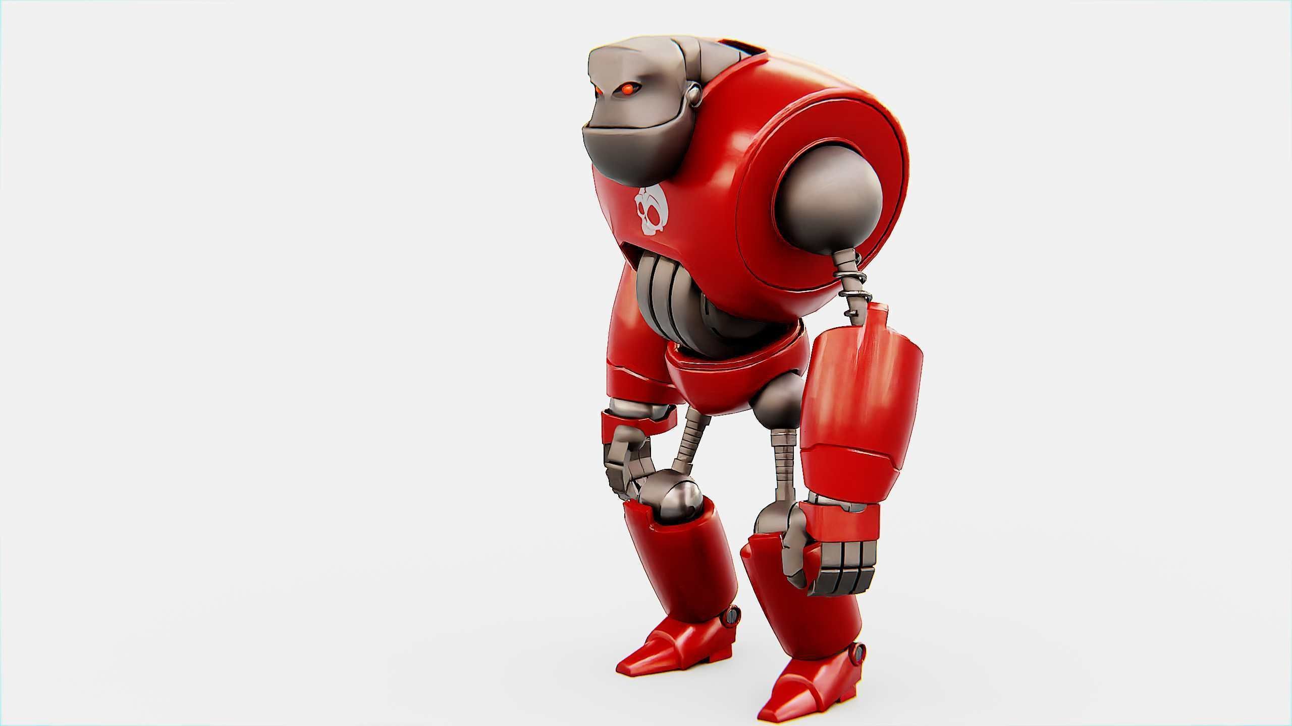 CRAZY FROG ROBOT Rigged for Unreal Engine - Unity - MIXAMO 3D model_19