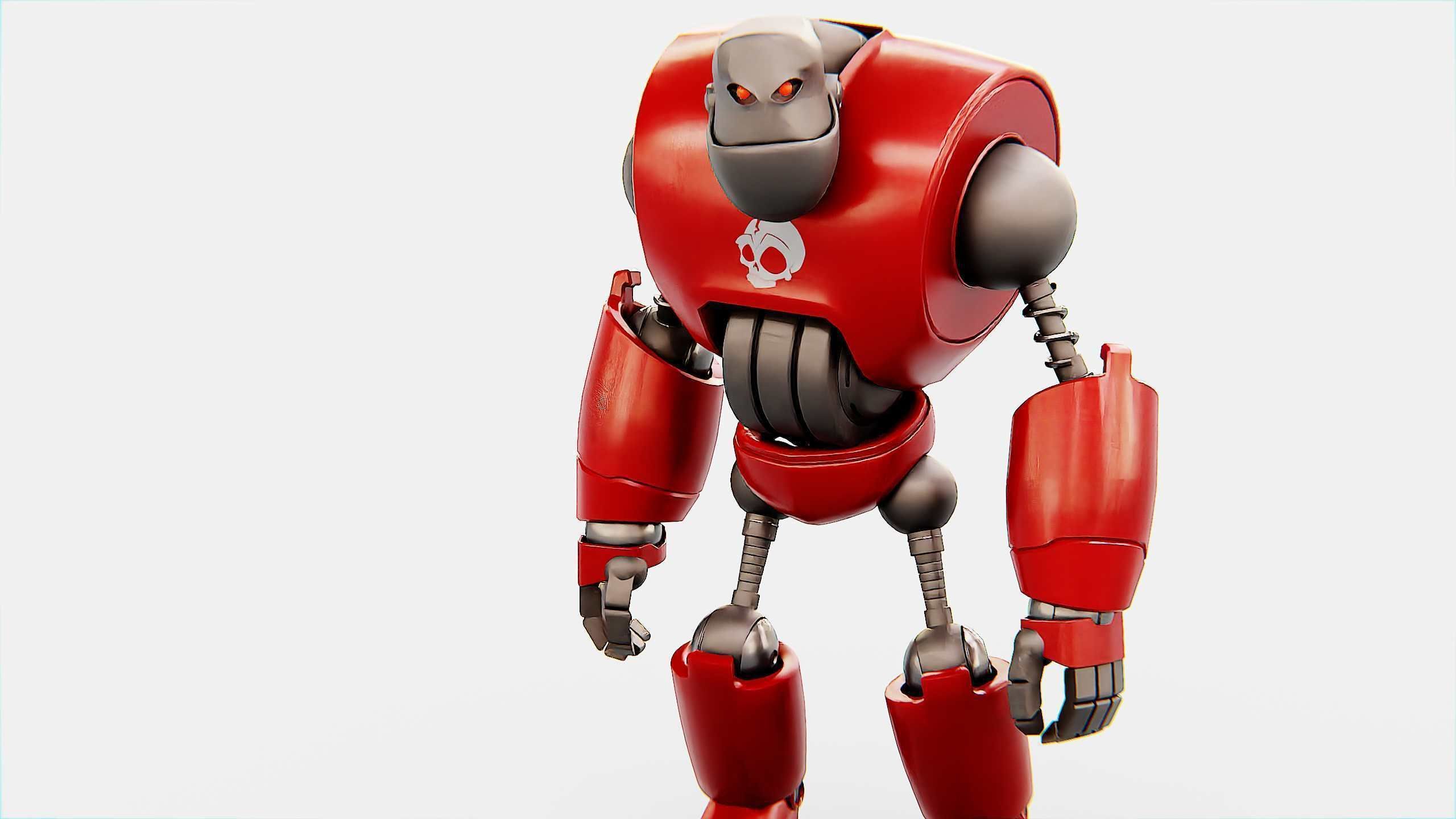 CRAZY FROG ROBOT Rigged for Unreal Engine - Unity - MIXAMO 3D model_22