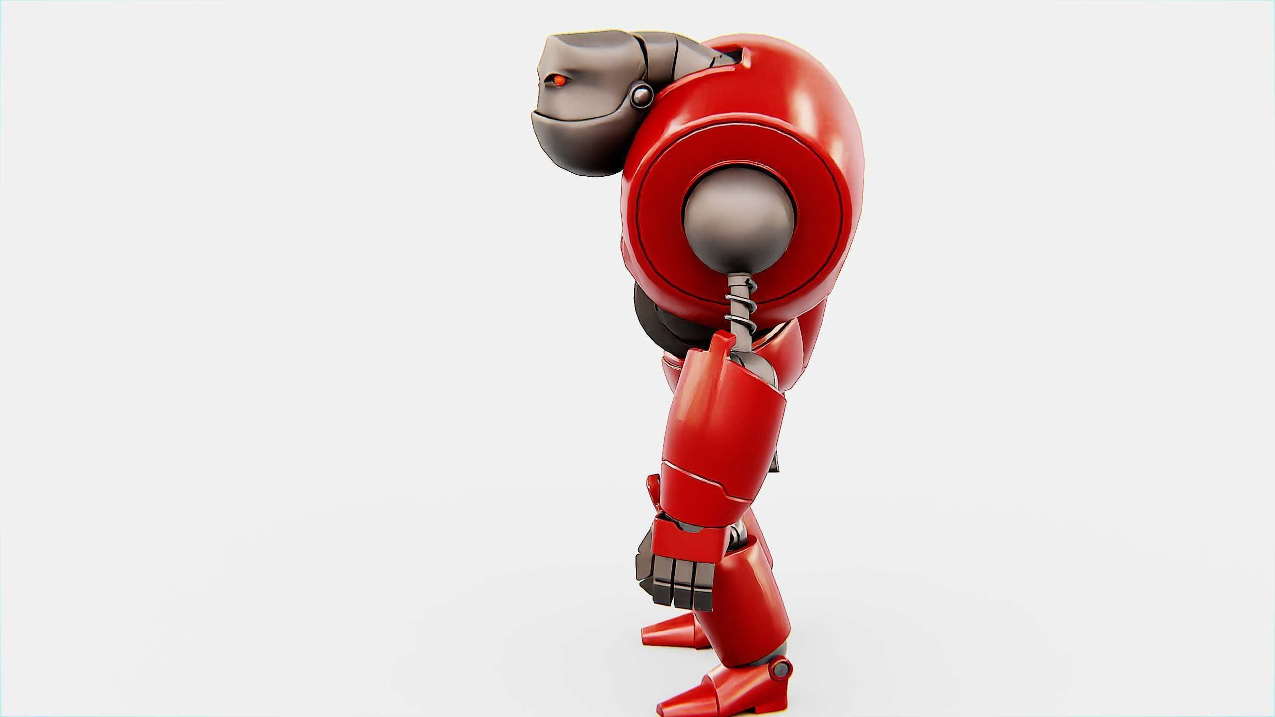 CRAZY FROG ROBOT Rigged for Unreal Engine - Unity - MIXAMO 3D model_16