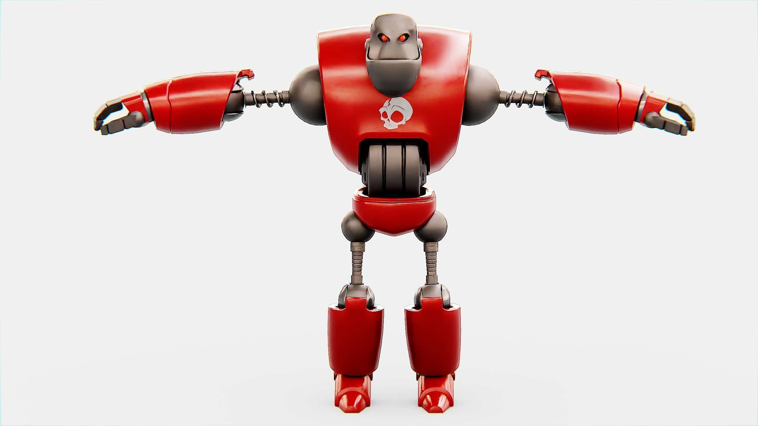 CRAZY FROG ROBOT Rigged for Unreal Engine - Unity - MIXAMO 3D model_30