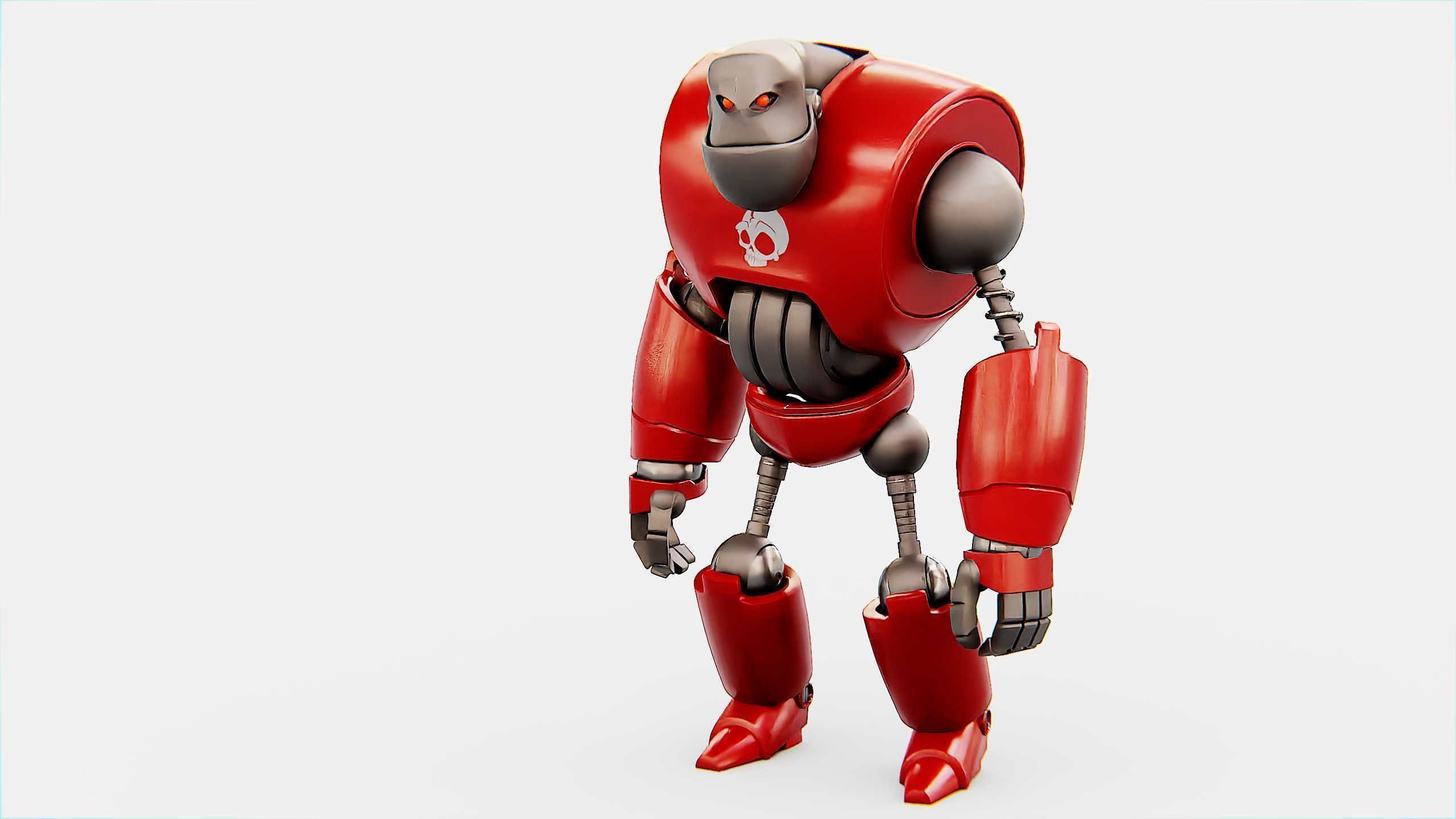 CRAZY FROG ROBOT Rigged for Unreal Engine - Unity - MIXAMO 3D model_21