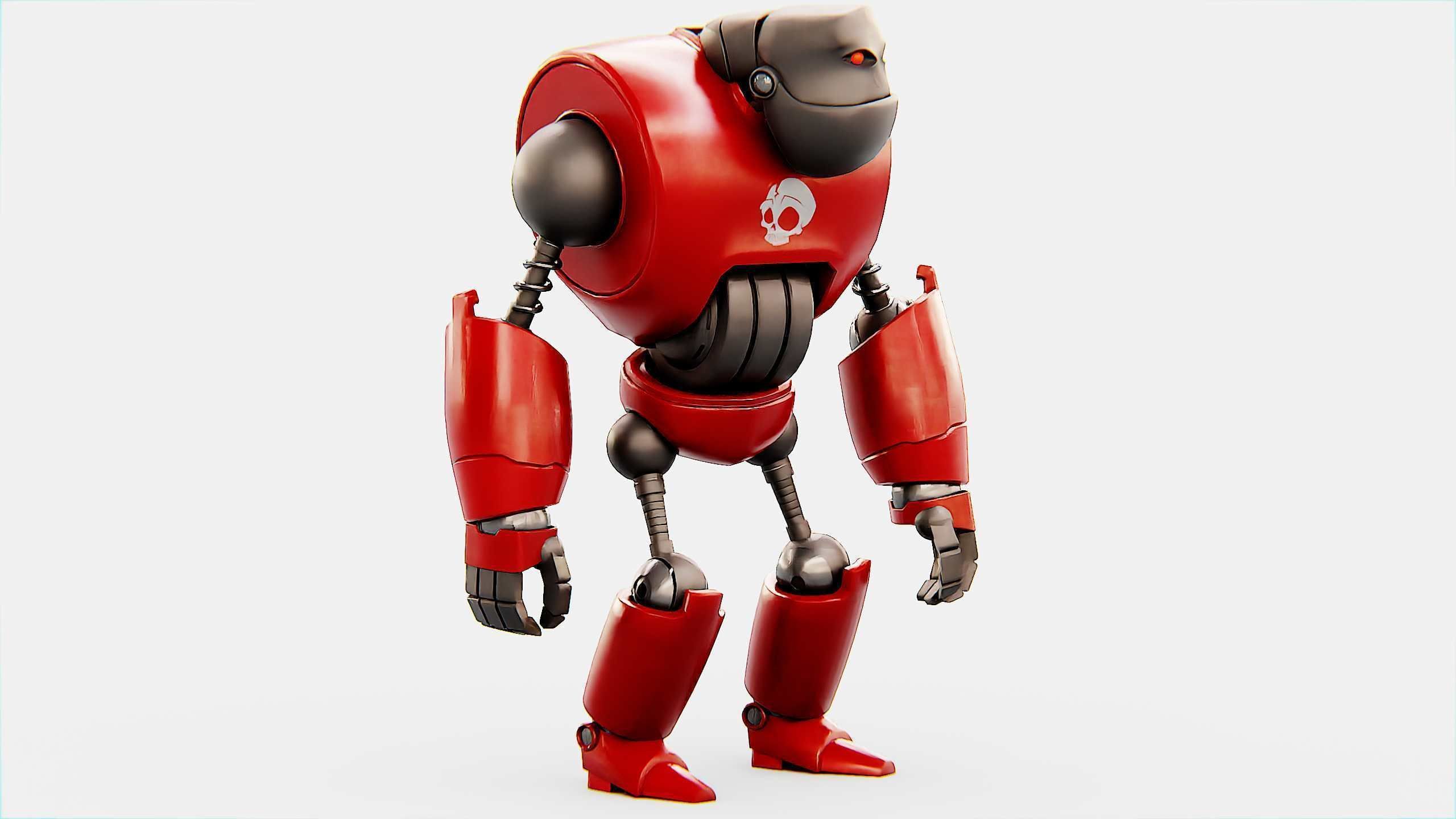 CRAZY FROG ROBOT Rigged for Unreal Engine - Unity - MIXAMO 3D model_3