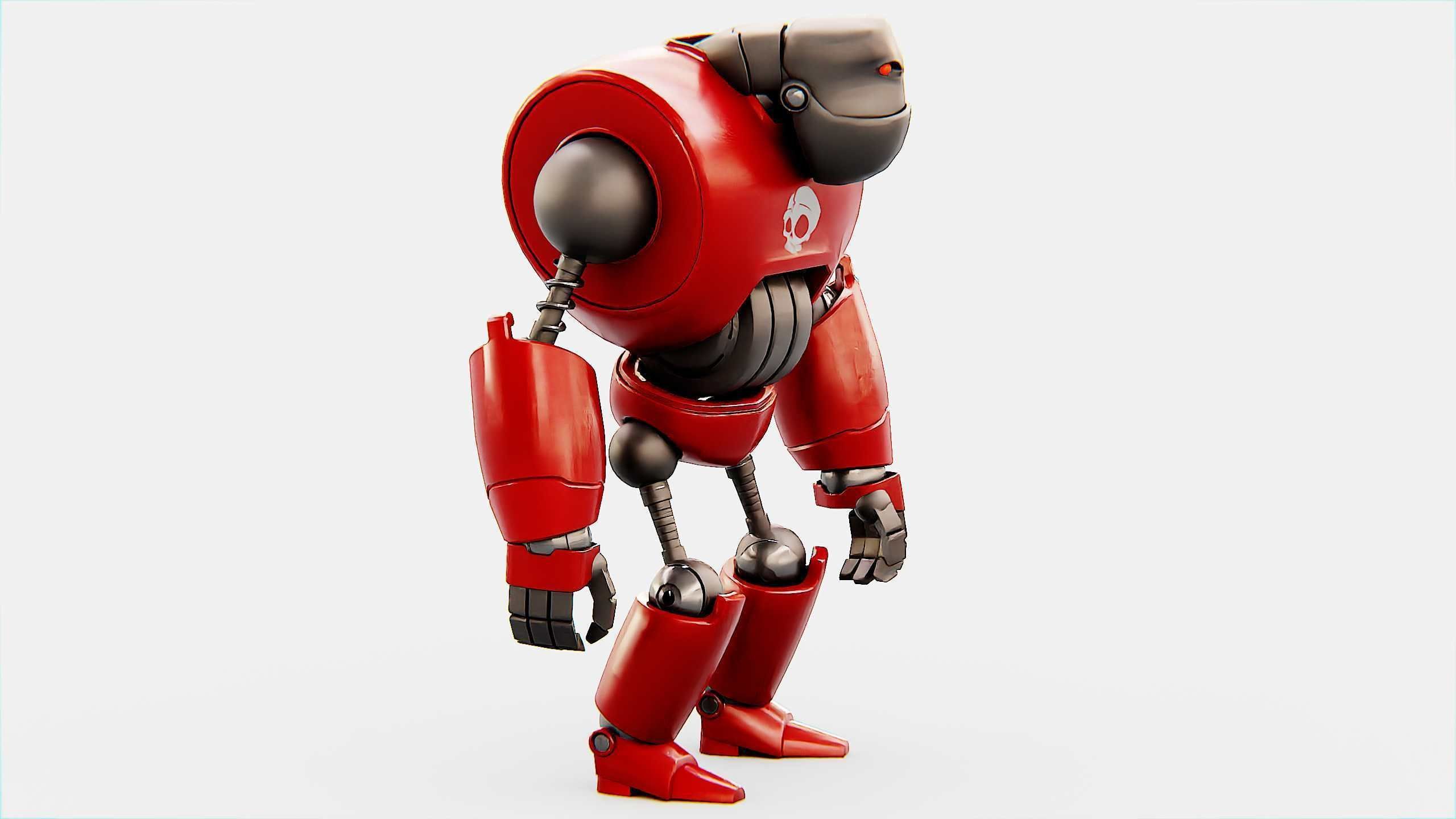 CRAZY FROG ROBOT Rigged for Unreal Engine - Unity - MIXAMO 3D model_5