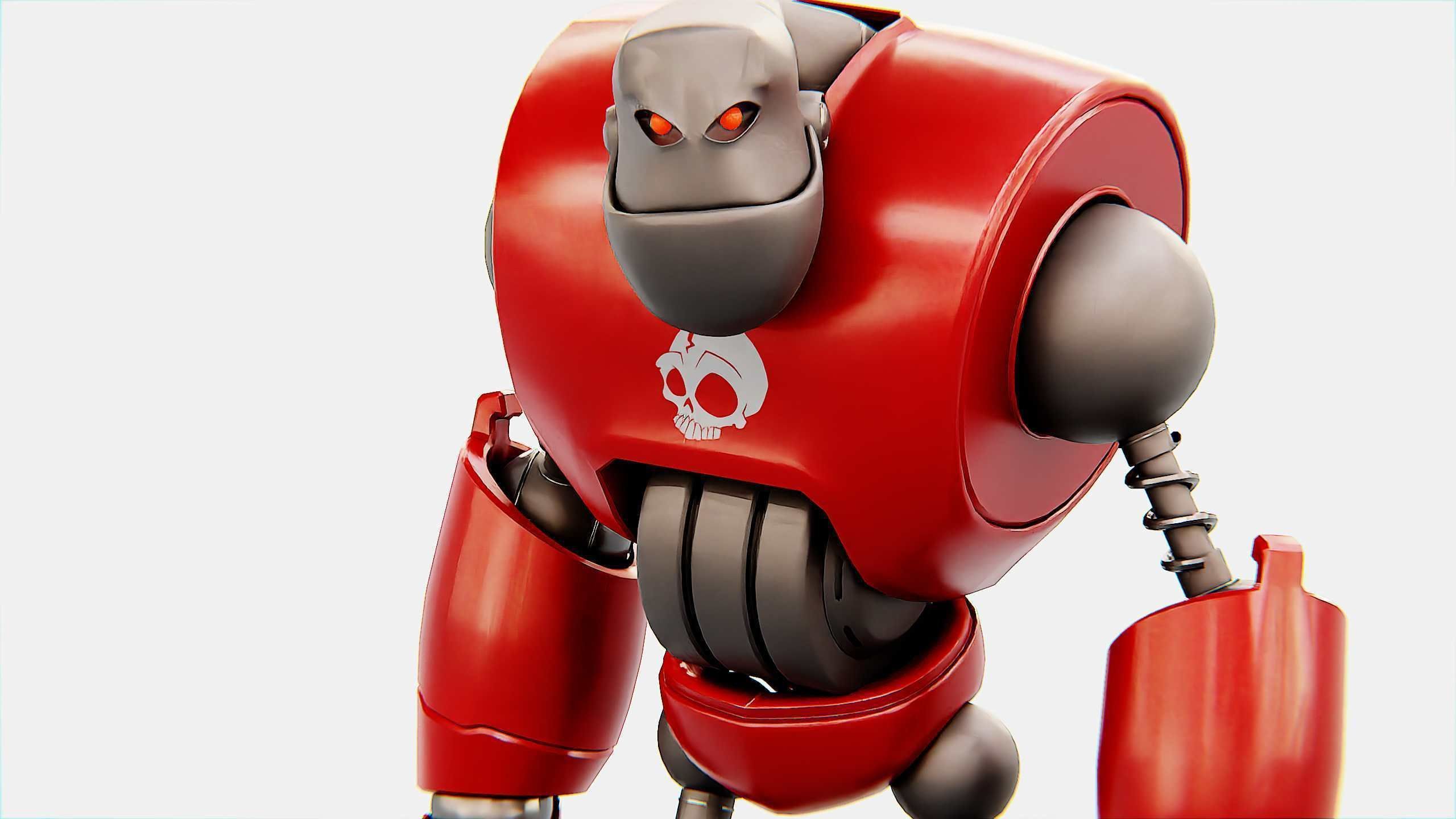 CRAZY FROG ROBOT Rigged for Unreal Engine - Unity - MIXAMO 3D model_29