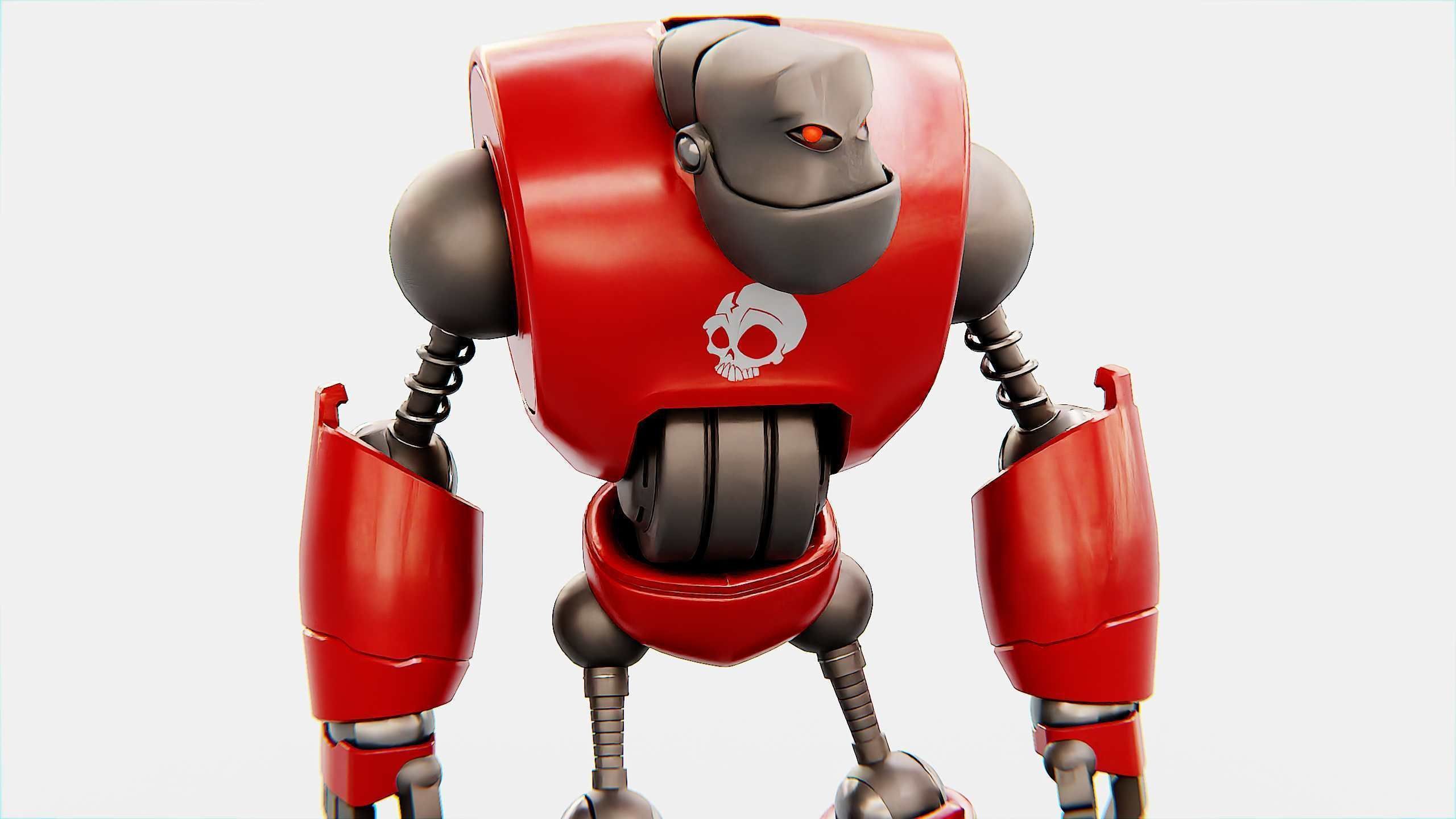 CRAZY FROG ROBOT Rigged for Unreal Engine - Unity - MIXAMO 3D model_23