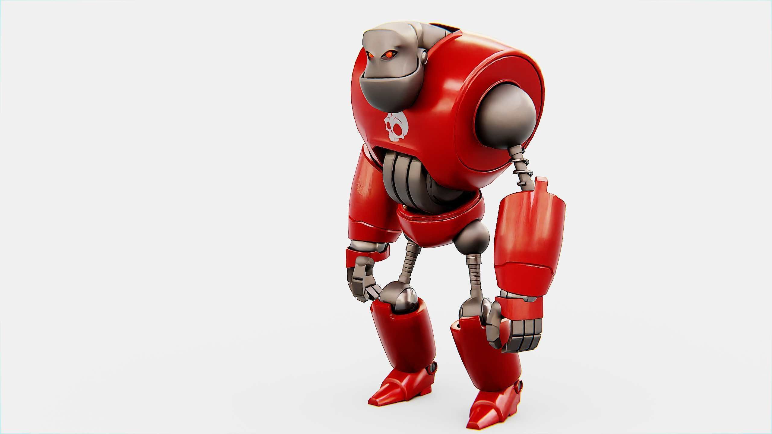 CRAZY FROG ROBOT Rigged for Unreal Engine - Unity - MIXAMO 3D model_20