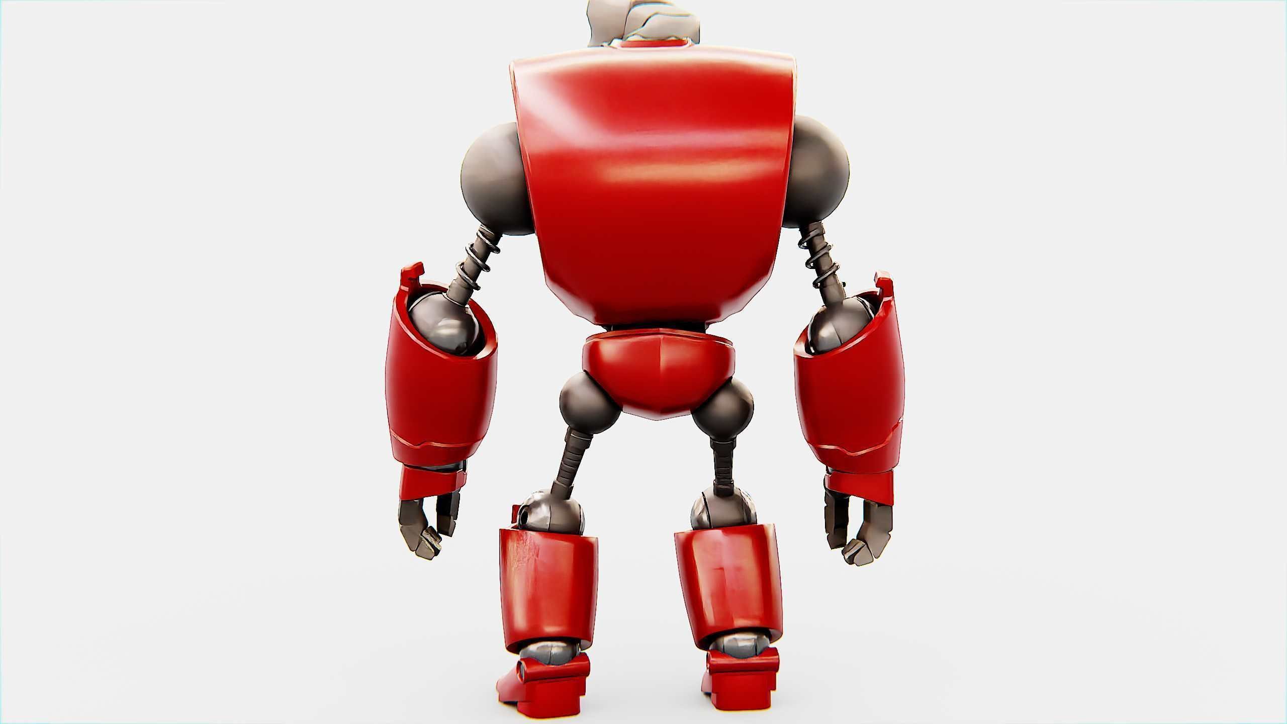 CRAZY FROG ROBOT Rigged for Unreal Engine - Unity - MIXAMO 3D model_13