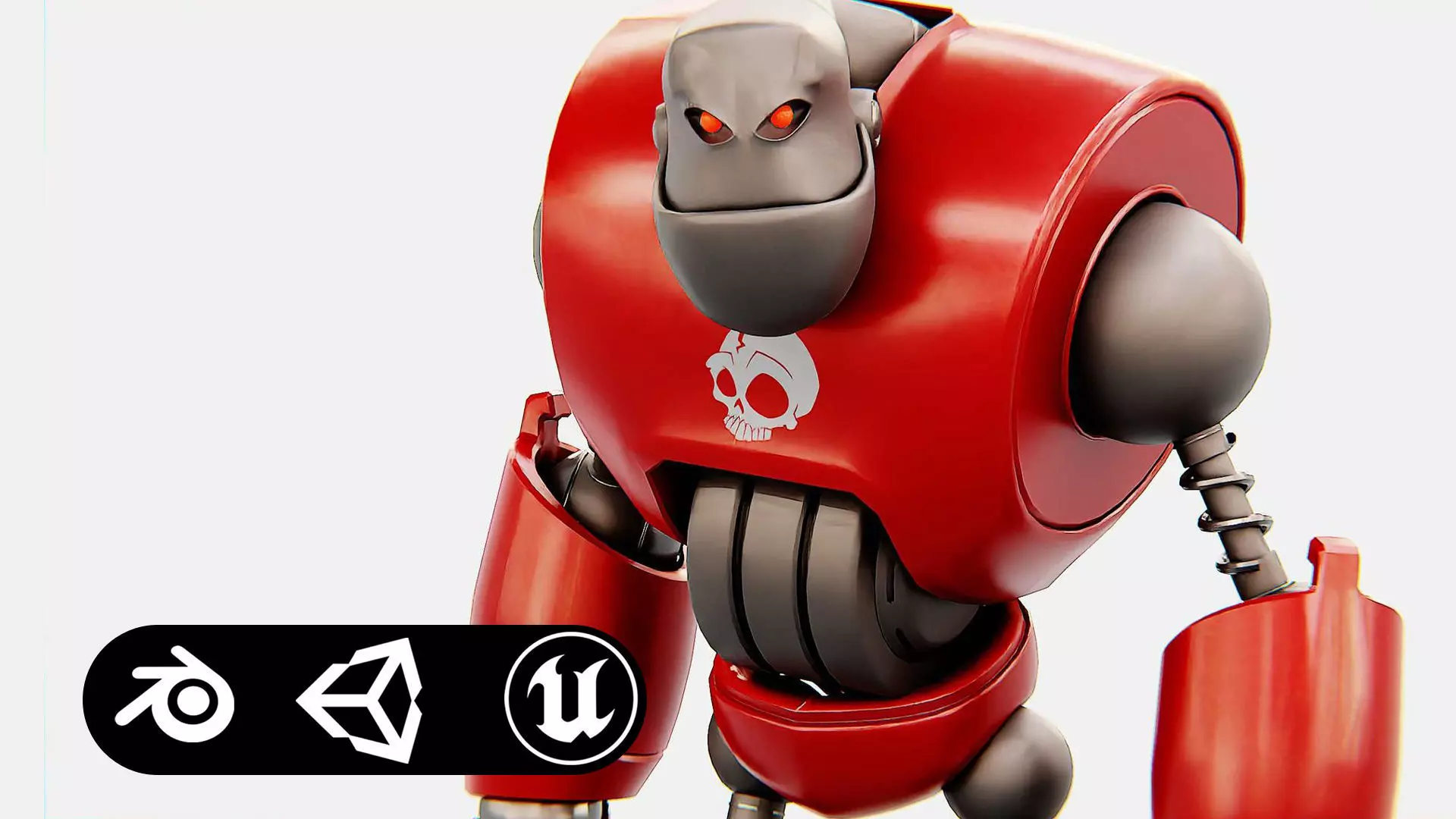 CRAZY FROG ROBOT Rigged for Unreal Engine - Unity - MIXAMO 3D model_0