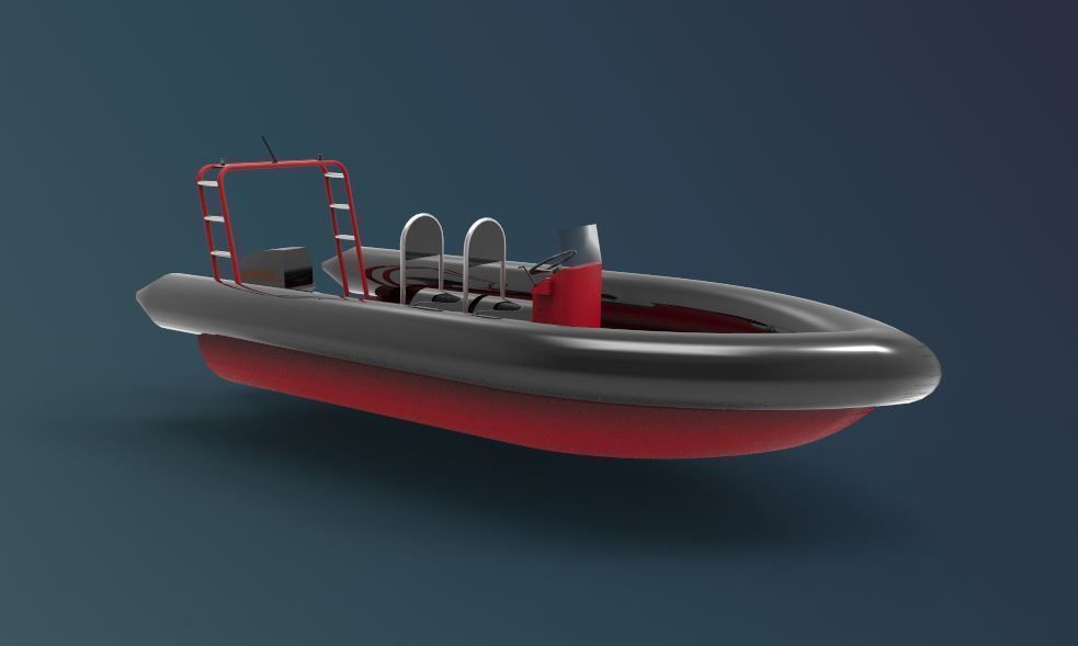 rigid inflatable boat 3D model_4