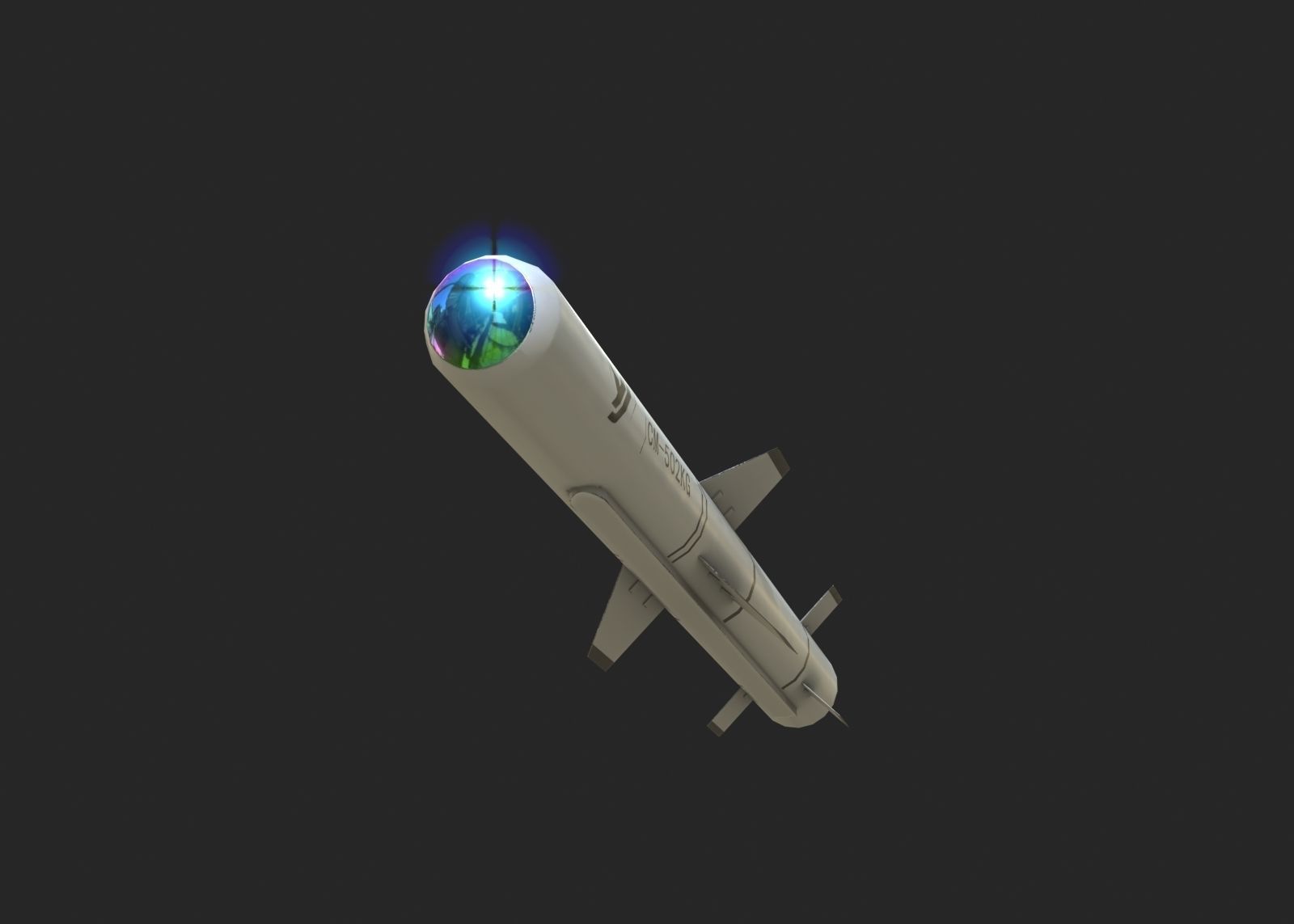 CM502KG CM-502KG Anti tank missile Low-poly 3D model_6