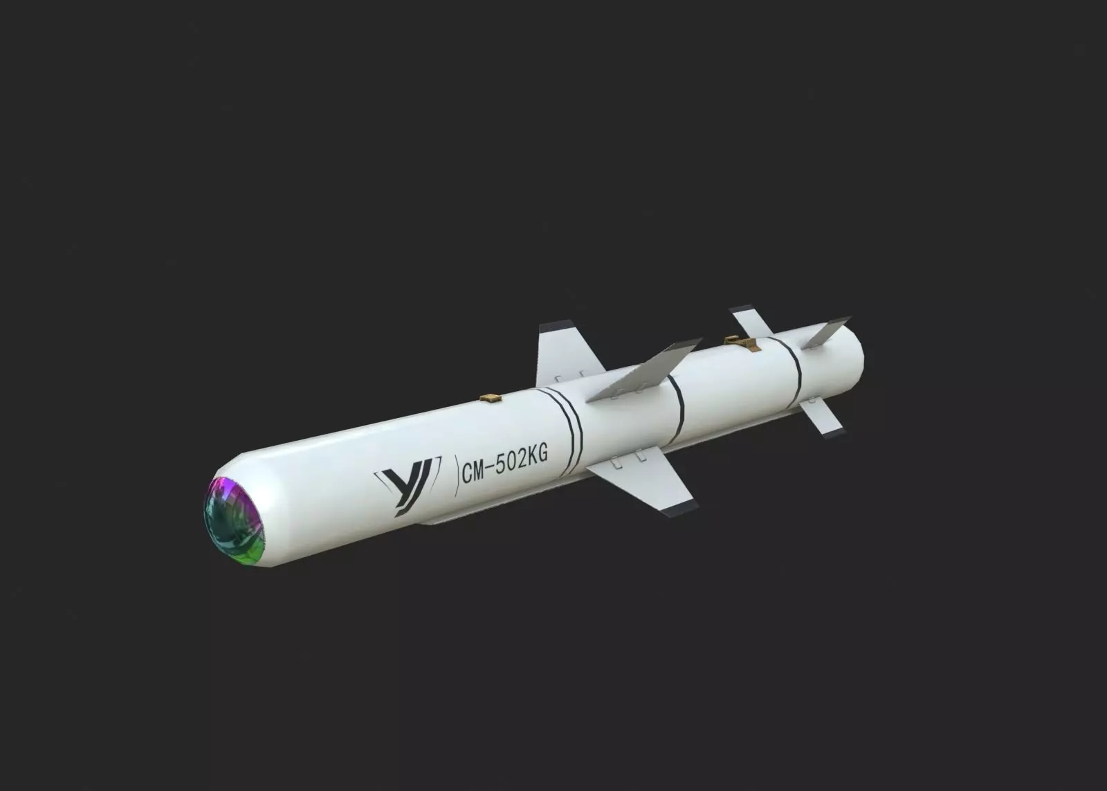 CM502KG CM-502KG Anti tank missile Low-poly 3D model_0