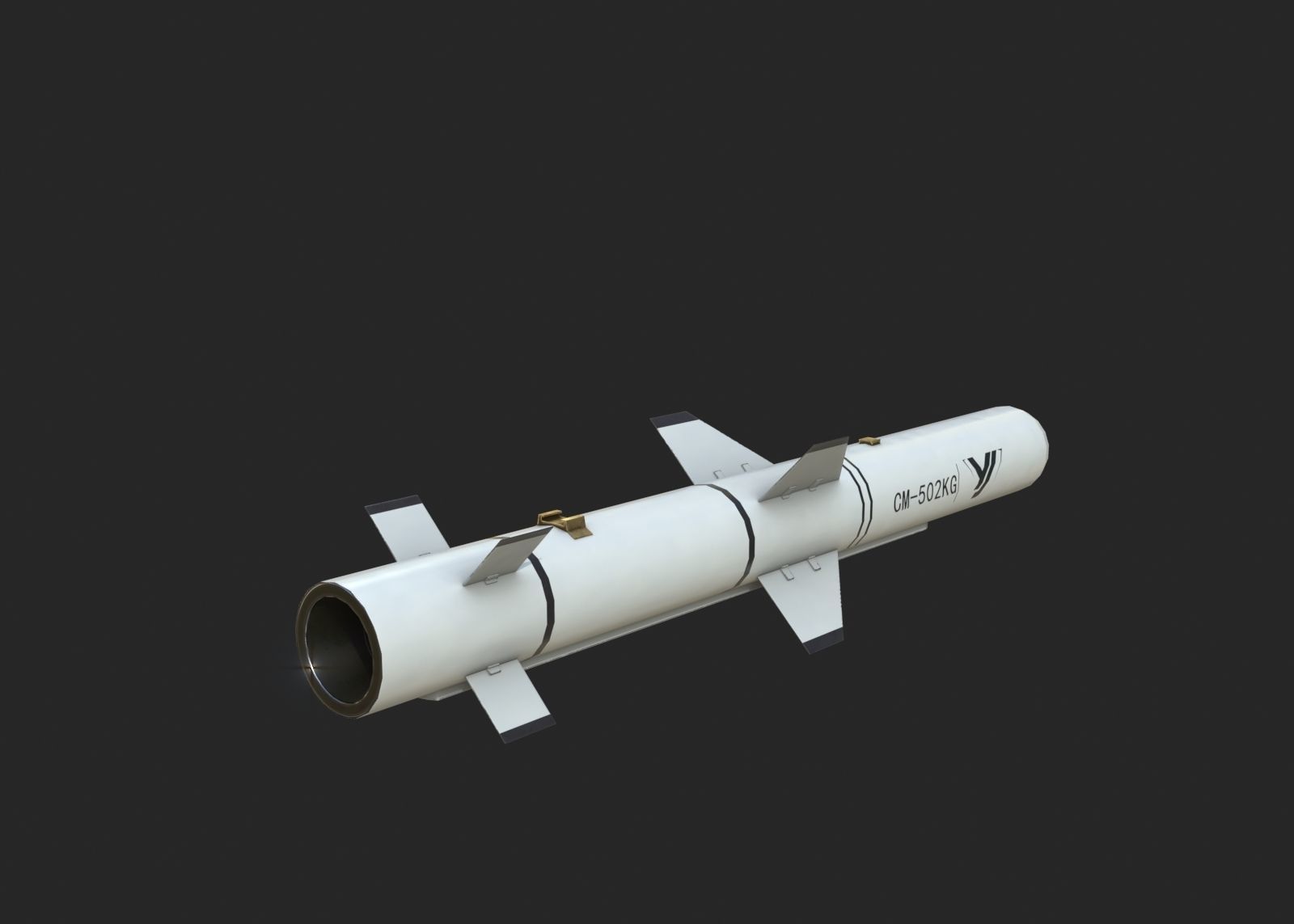 CM502KG CM-502KG Anti tank missile Low-poly 3D model_2