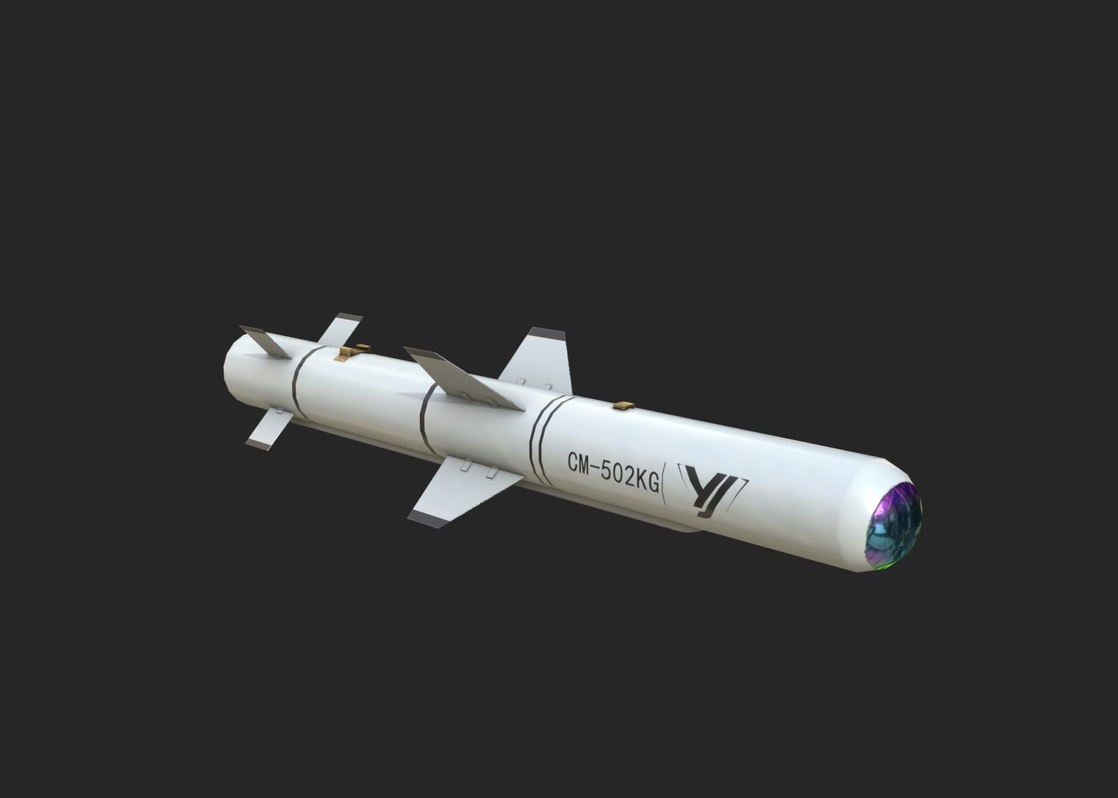 CM502KG CM-502KG Anti tank missile Low-poly 3D model_1