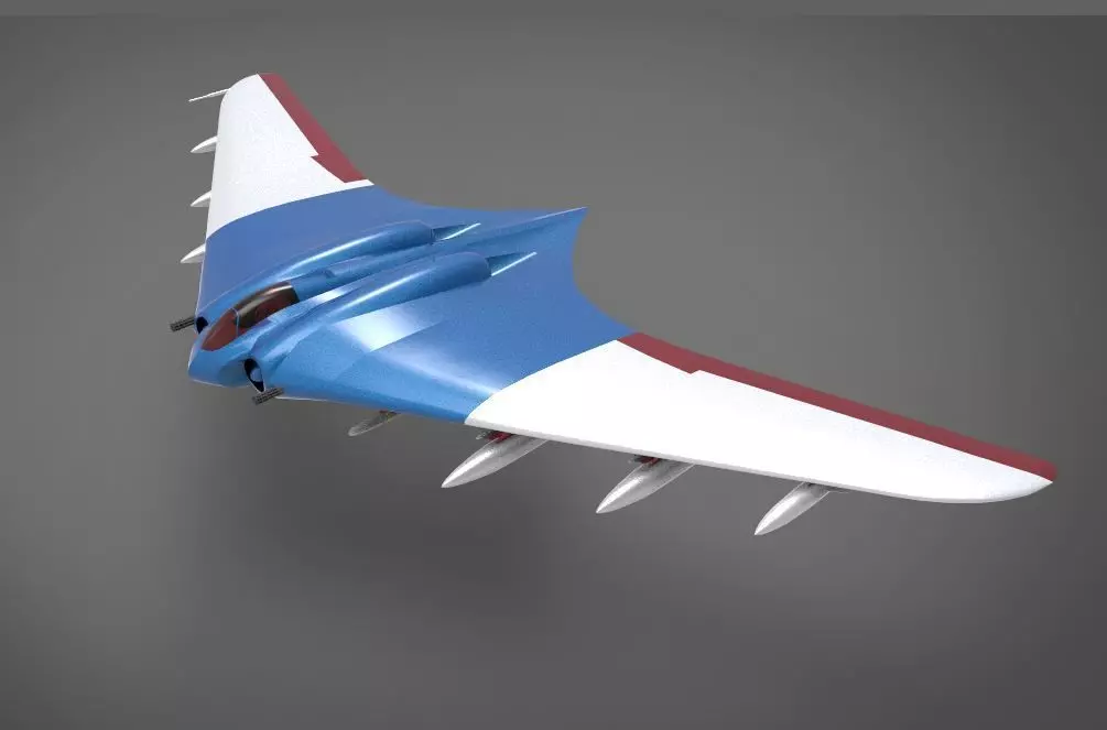 Horten Ho 229 aircraft 3D model_0