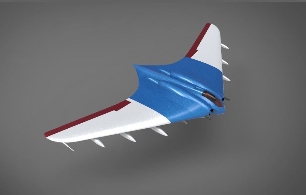 Horten Ho 229 aircraft 3D model_4