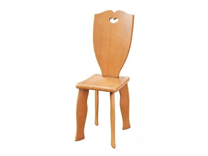 Antique Children Chair 3D model
