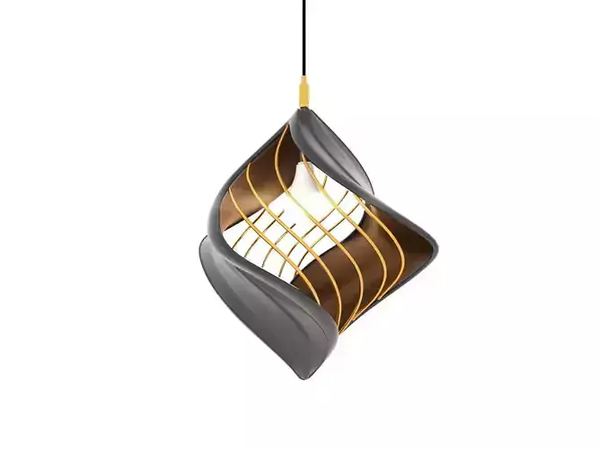 Twisted Pendant Lamp Design