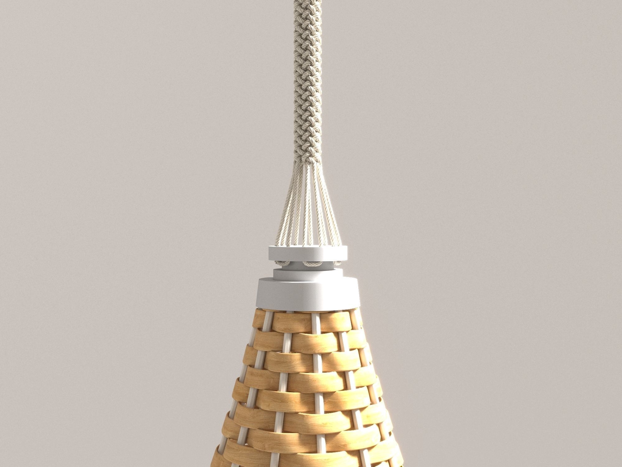 DEDON Nestrest Hanging Lounger Low Poly 3D model_3