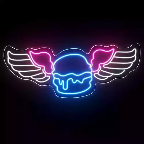 Burger Neon Sign