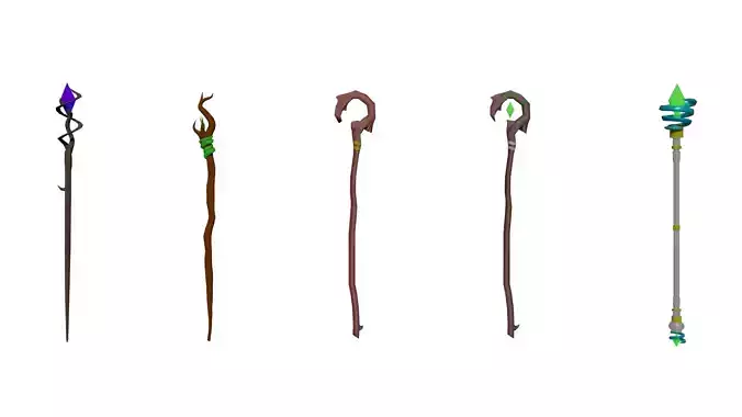 Magical Staffs Basic Pack