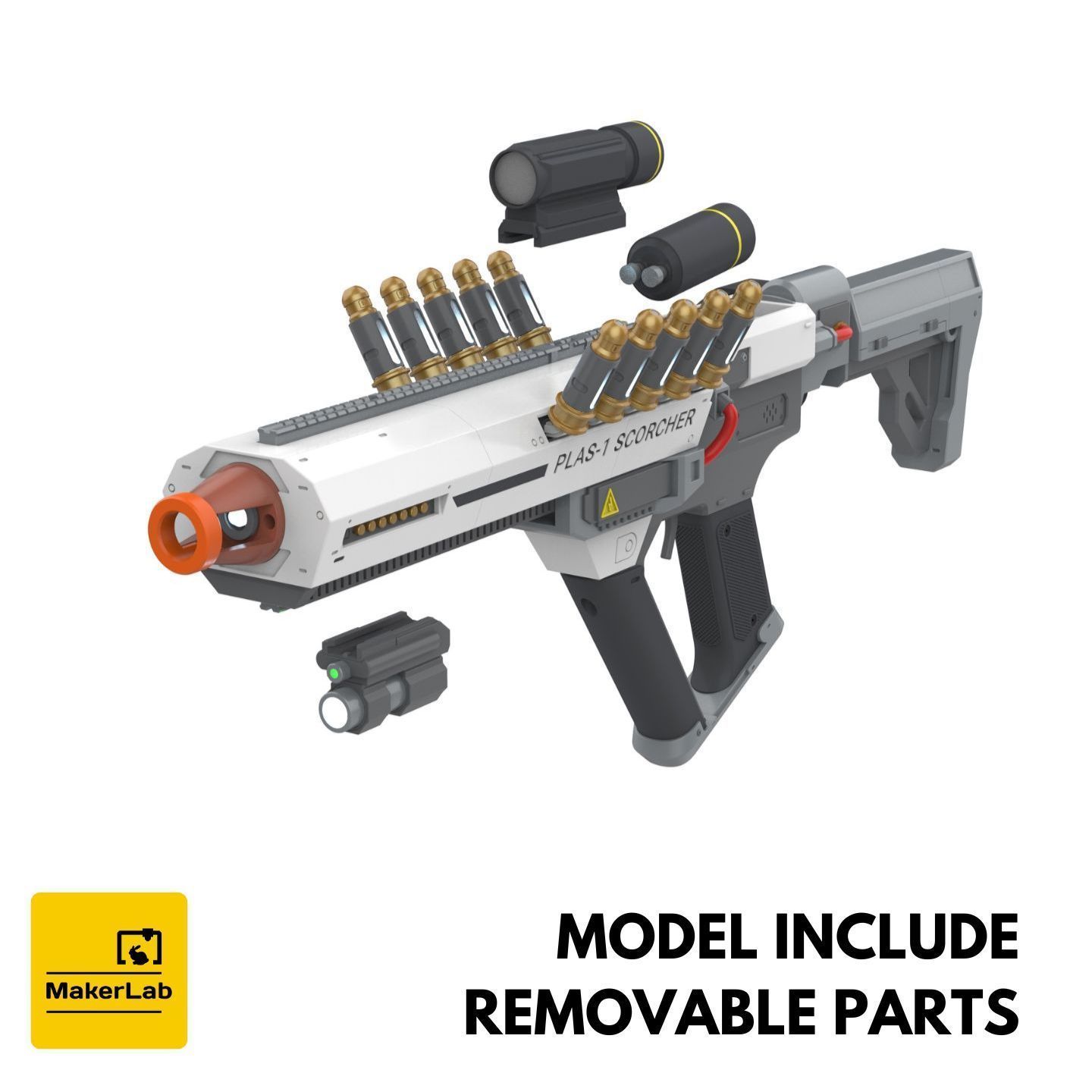 PLAS-1 Scorcher - Helldivers 2 - STL CAD set - Commercial Use 3D print model_9