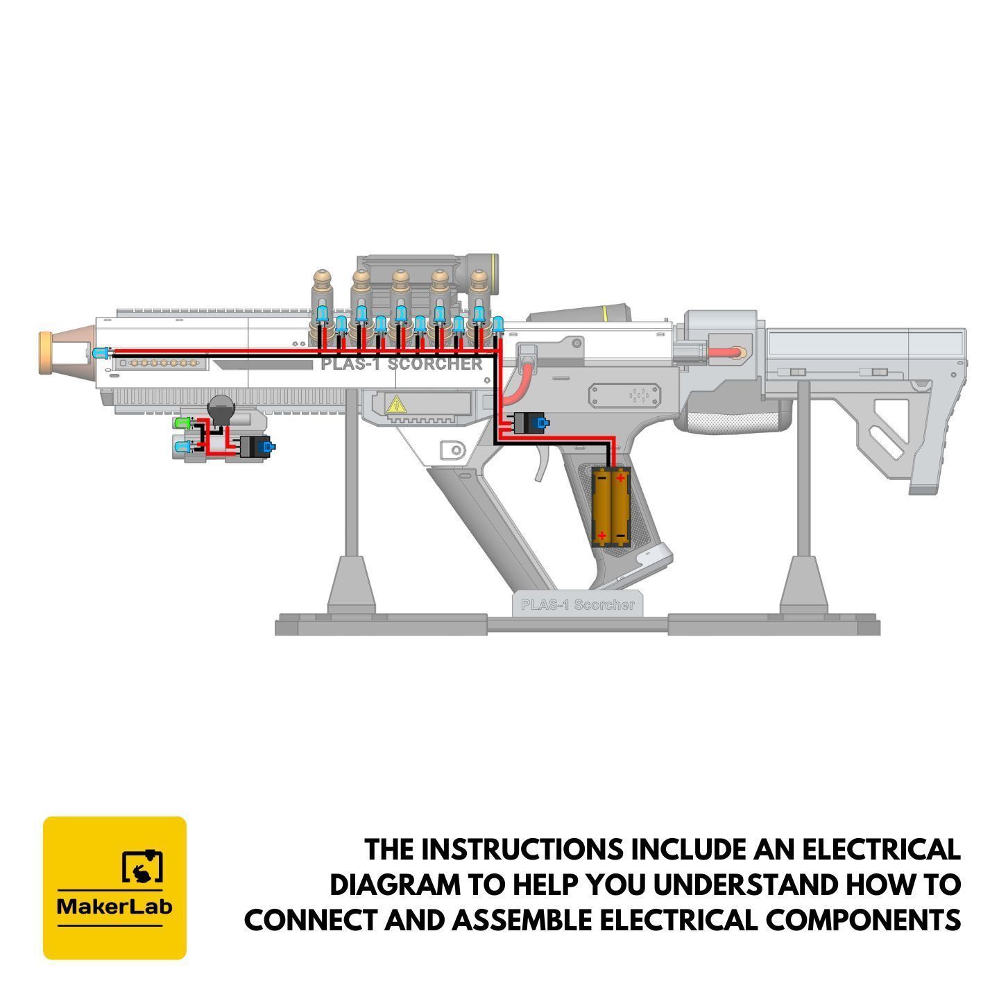 PLAS-1 Scorcher - Helldivers 2 - STL CAD set - Commercial Use 3D print model_17