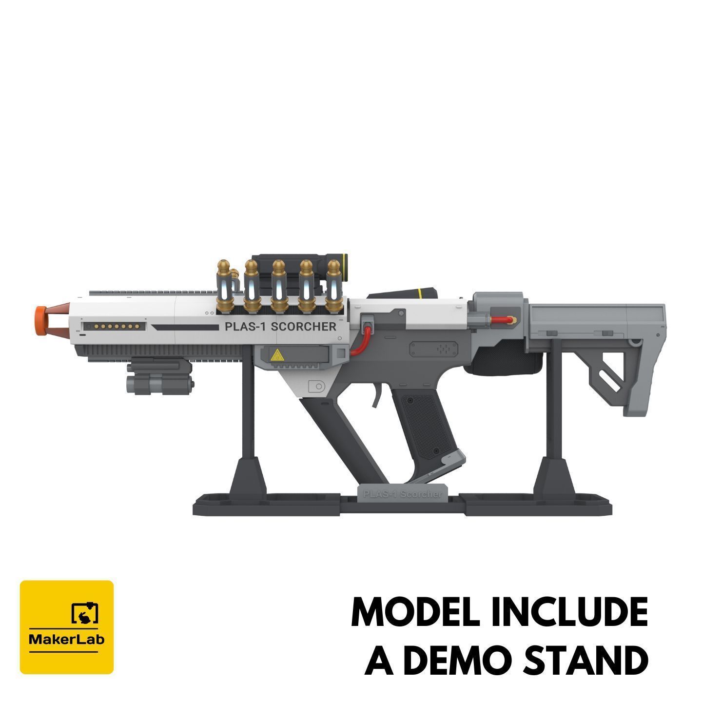 PLAS-1 Scorcher - Helldivers 2 - STL CAD set - Commercial Use 3D print model_3