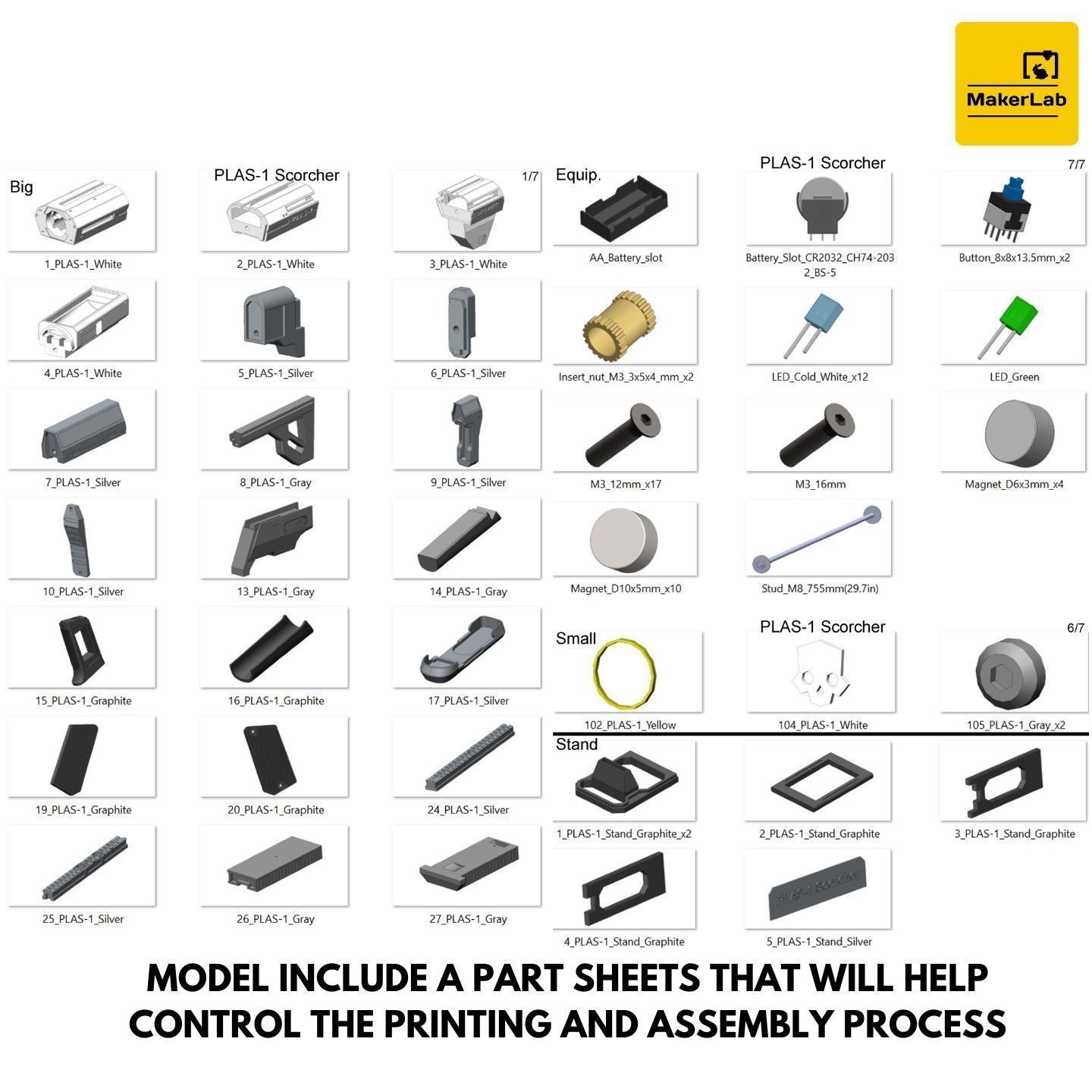 PLAS-1 Scorcher - Helldivers 2 - STL CAD set - Commercial Use 3D print model_14