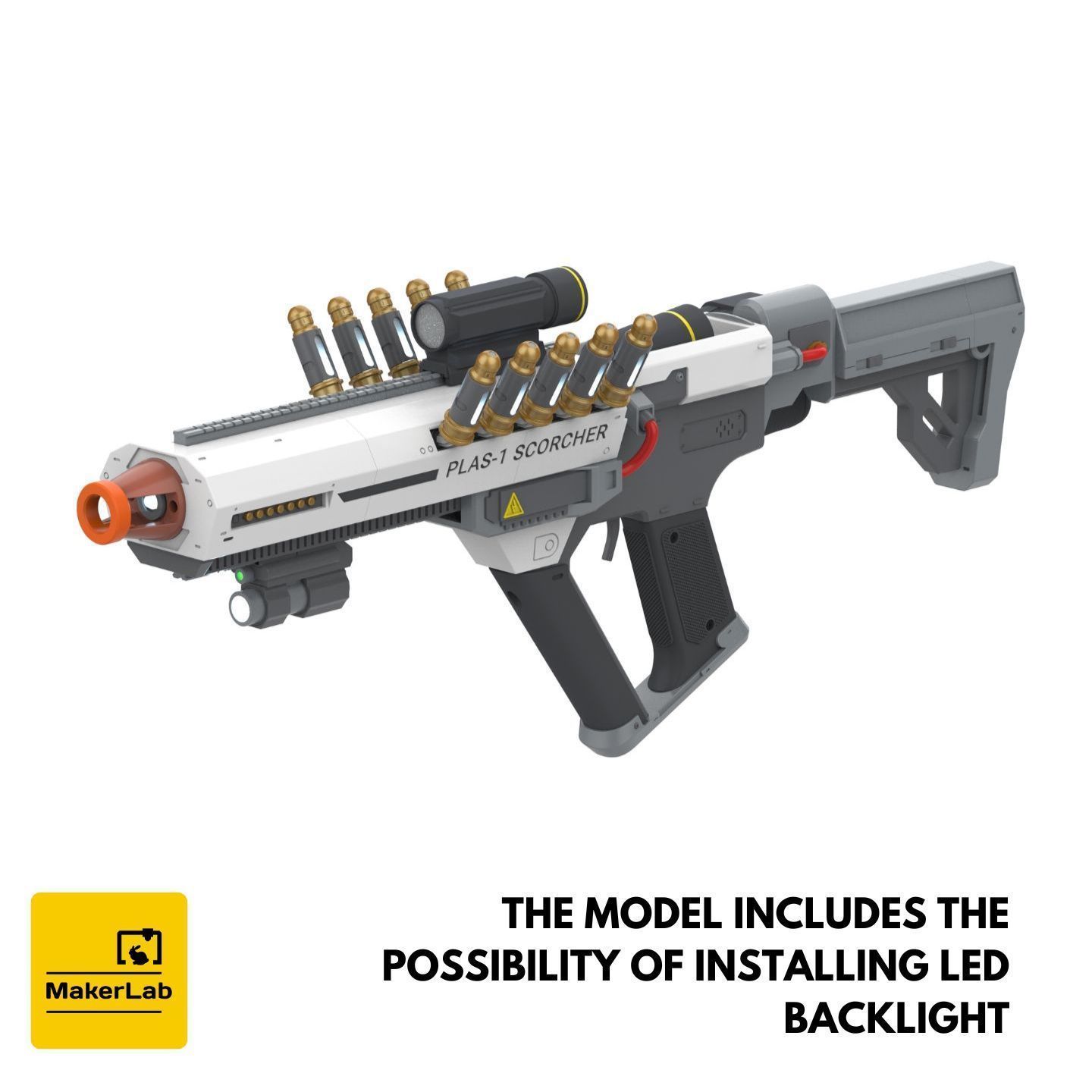 PLAS-1 Scorcher - Helldivers 2 - STL CAD set - Commercial Use 3D print model_4