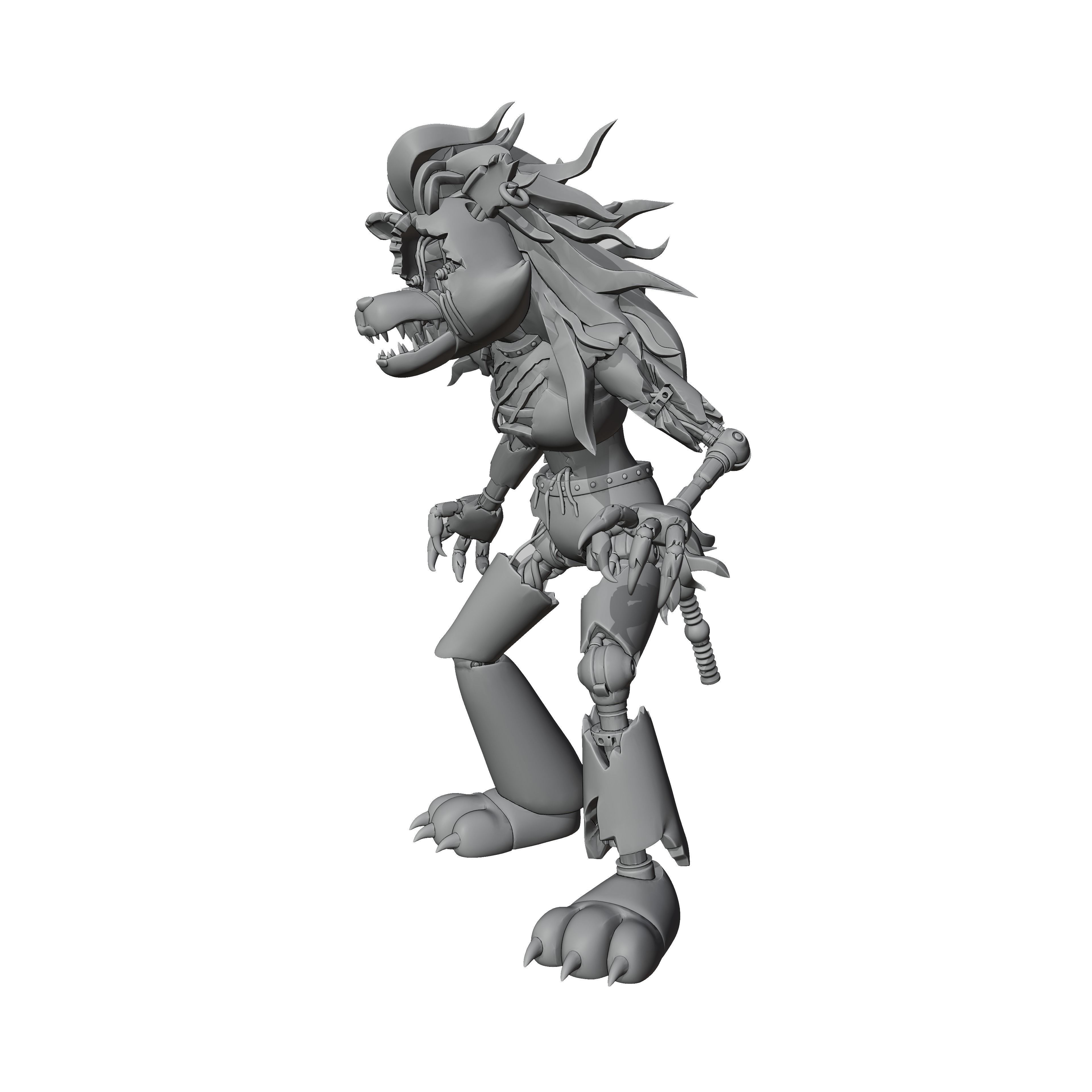 Shattered Roxy 3D print model_1